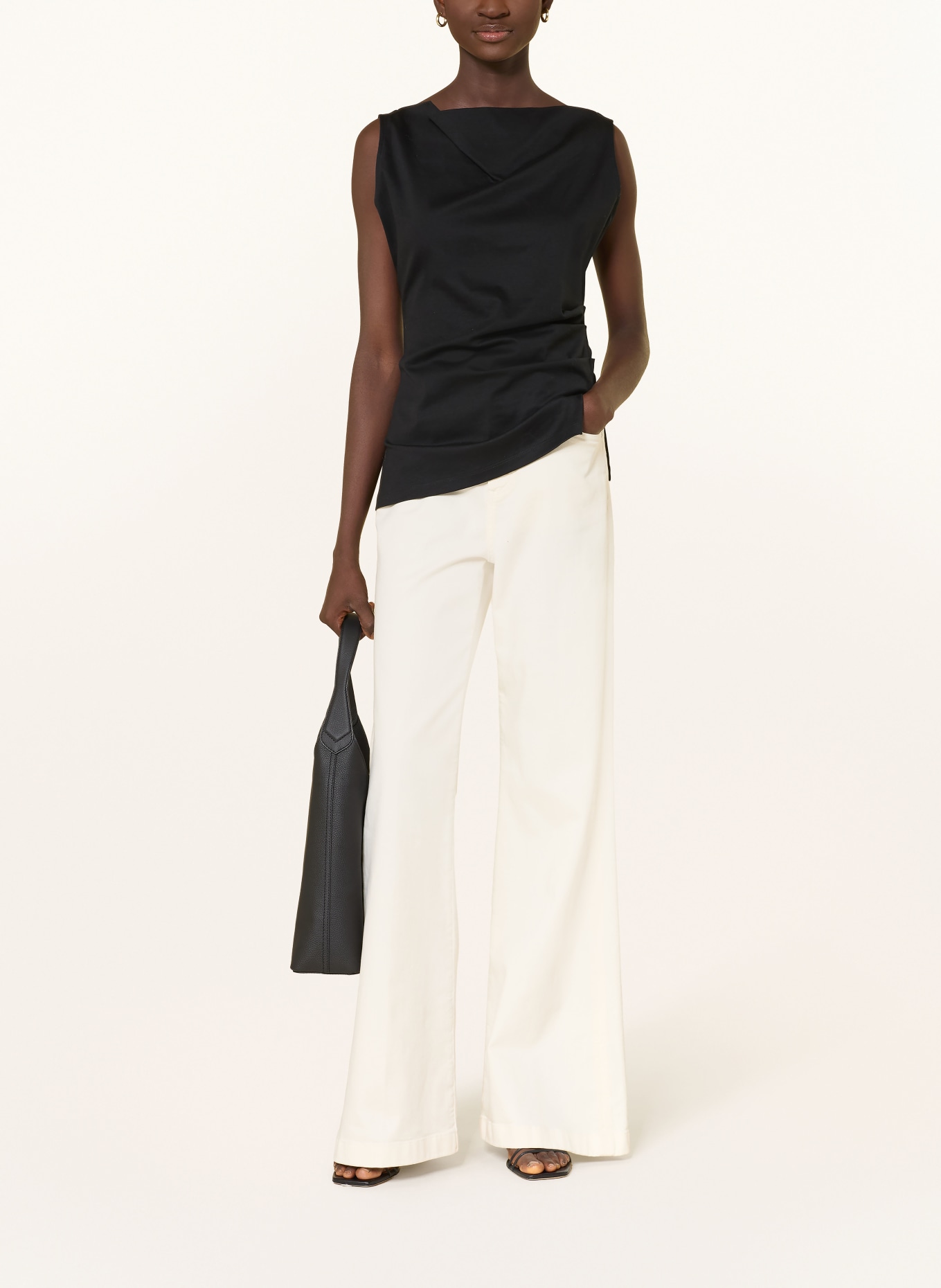 BOSS Jerseytop EMIAKA: SCHWARZ