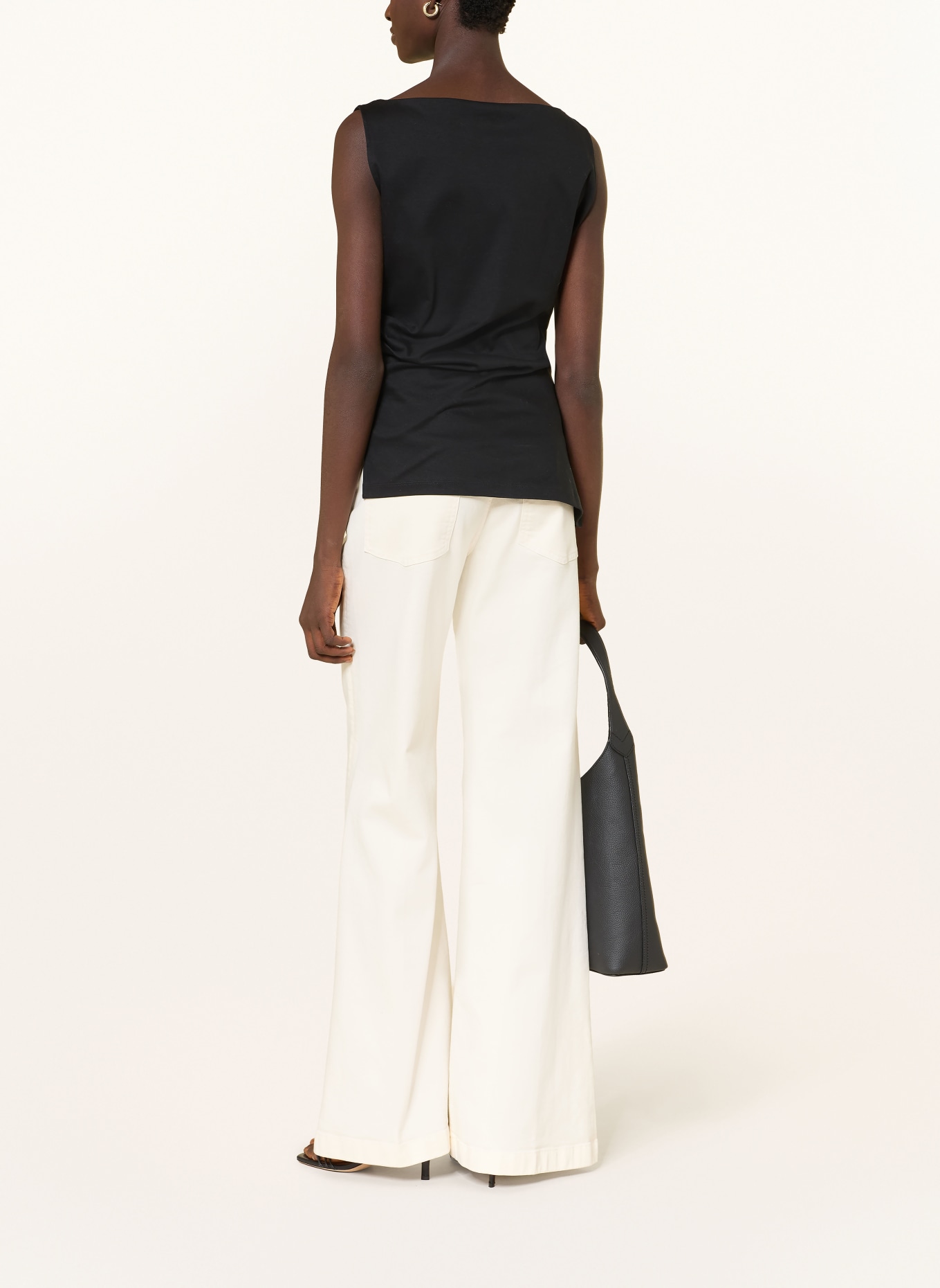 BOSS Jerseytop EMIAKA: SCHWARZ