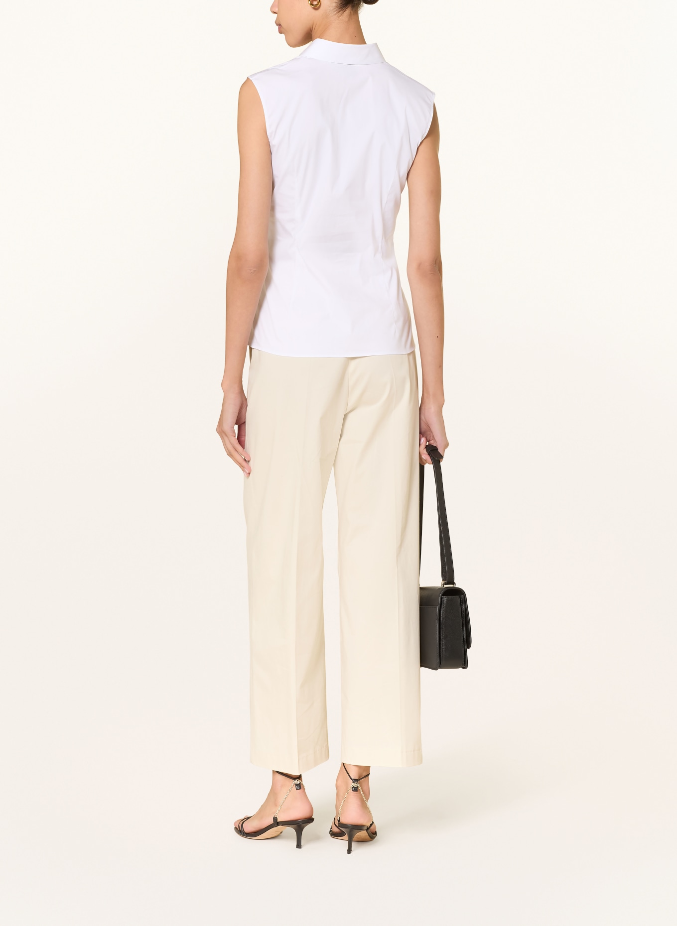 BOSS Blůza BURBELLA: BÍLÁ