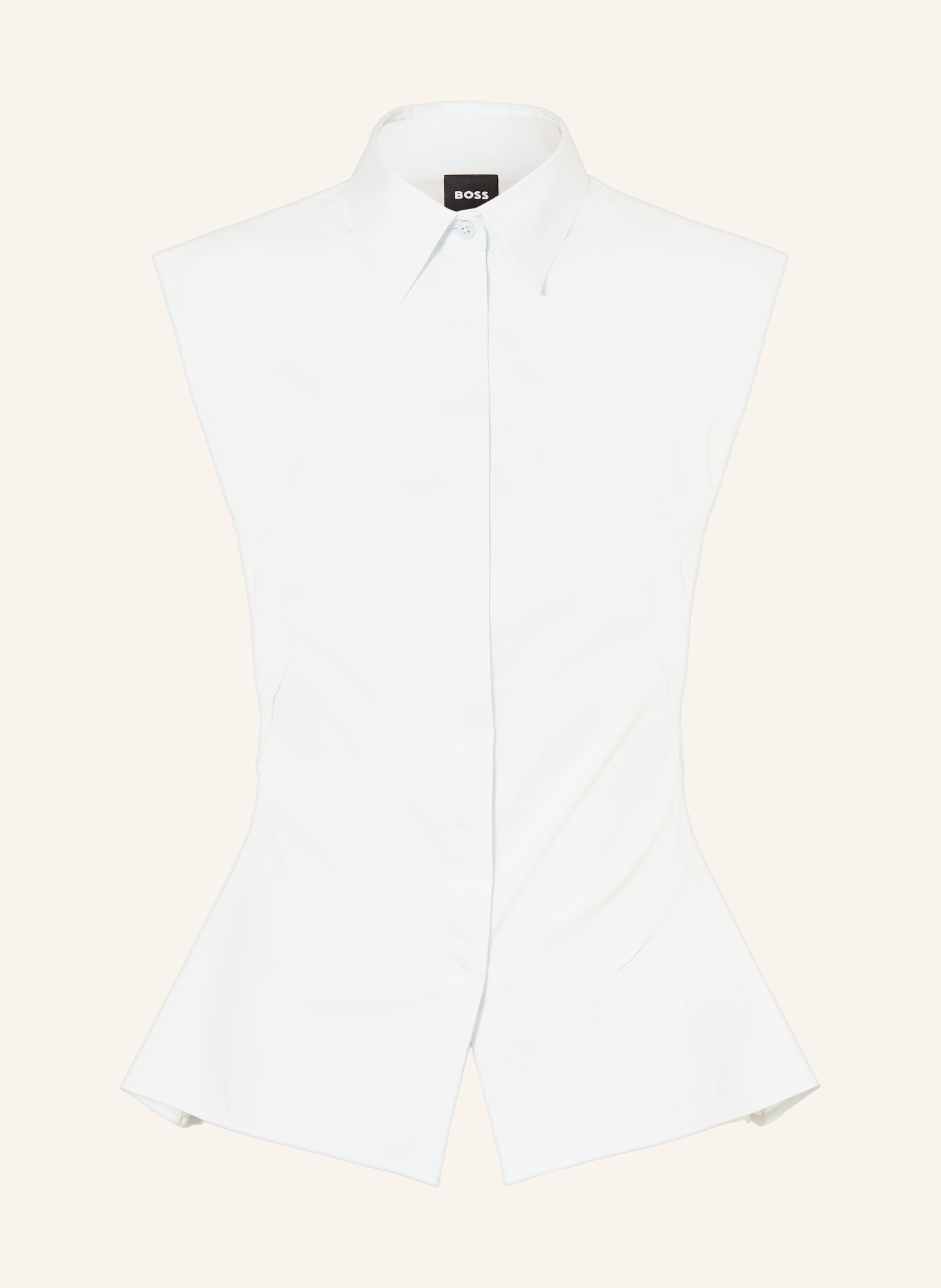 BOSS Blůza BURBELLA: TMAVĚ MODRÁ