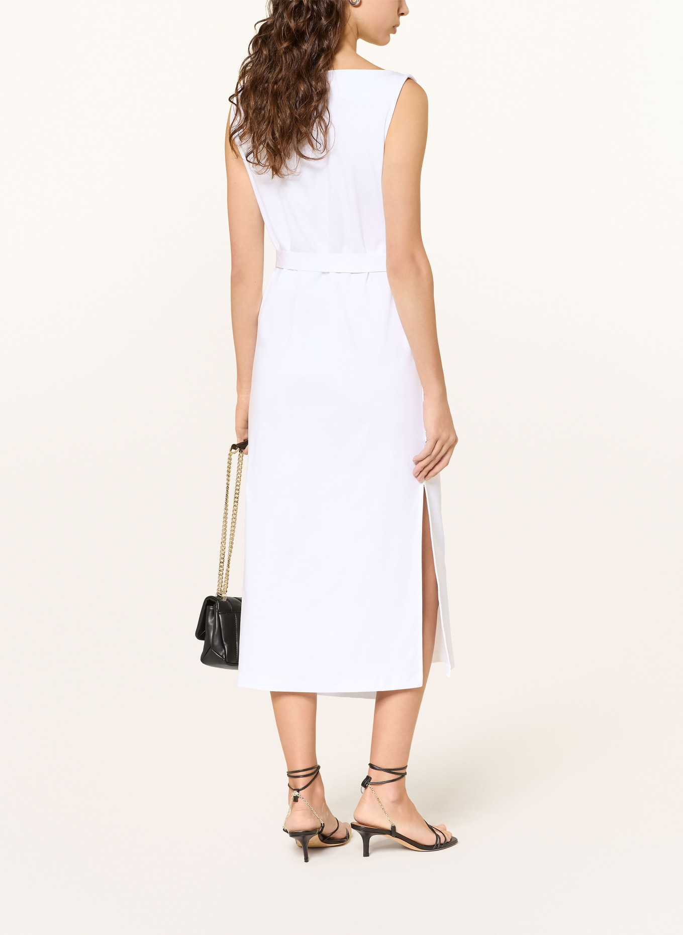 BOSS Zavinovací šaty EMIAKY z jersey: BÍLÁ