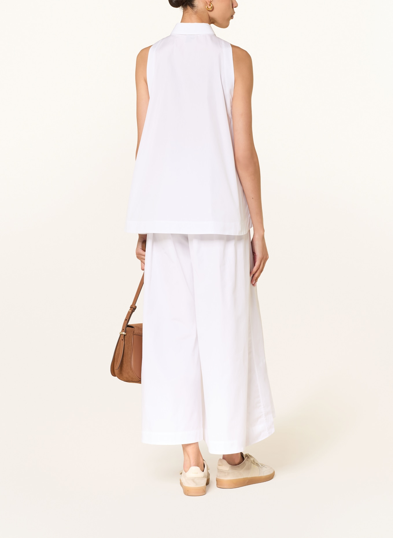 BOSS Blůza BECOLA: BÍLÁ