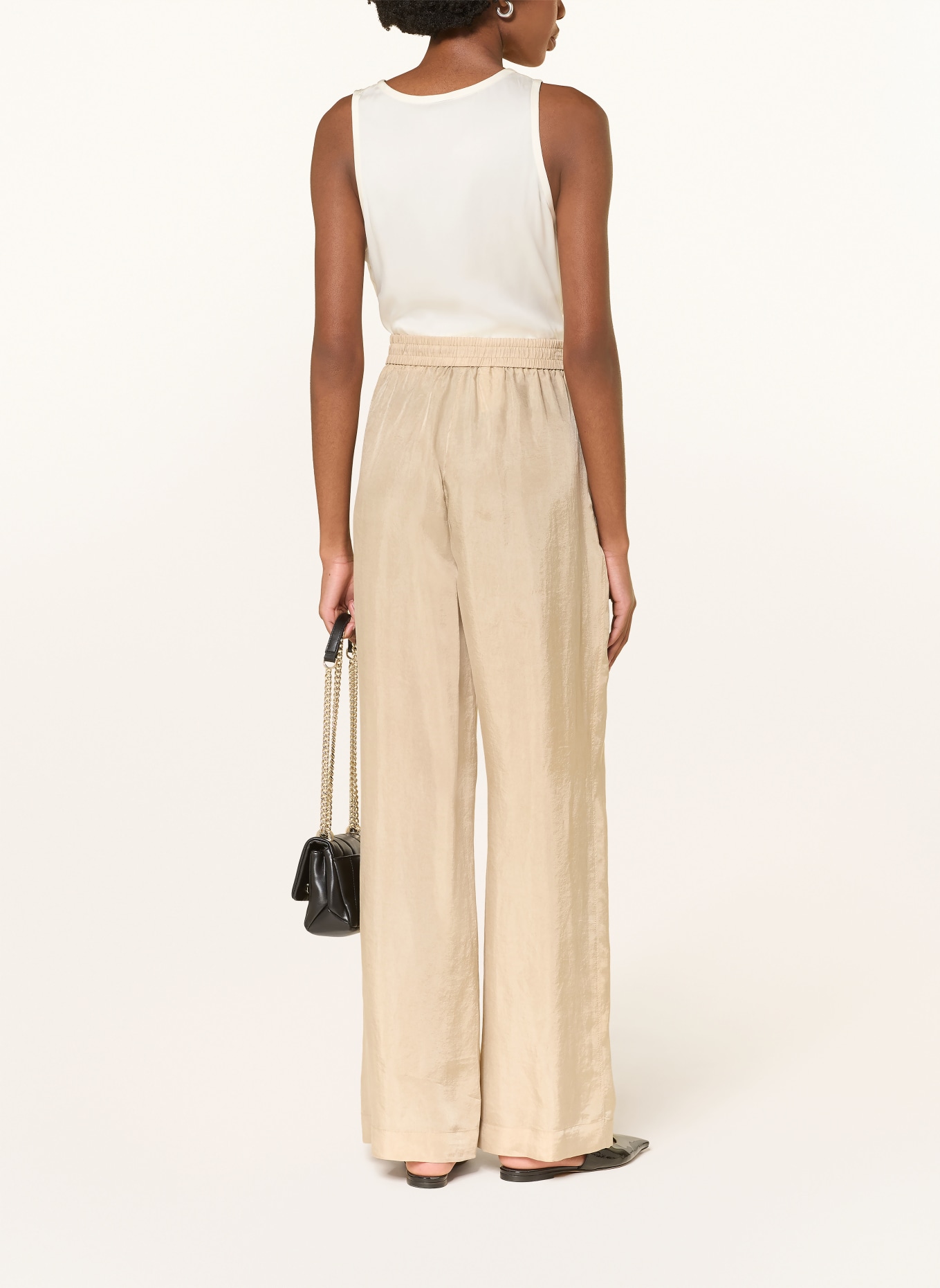 BOSS Top en soie BETTYNA: CRÈME