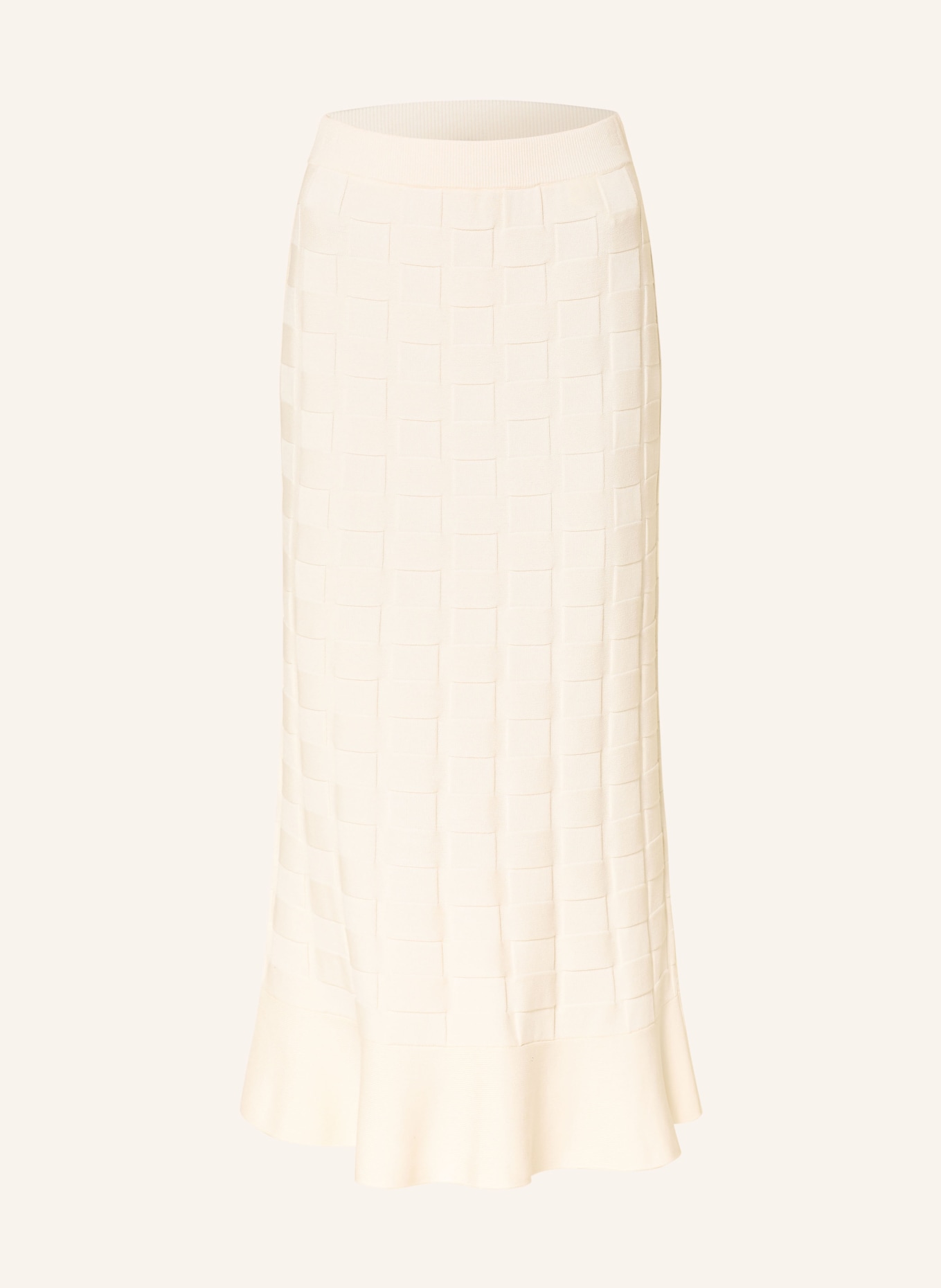 BOSS Pletená sukně FOPPY: KRÉMOVÁ