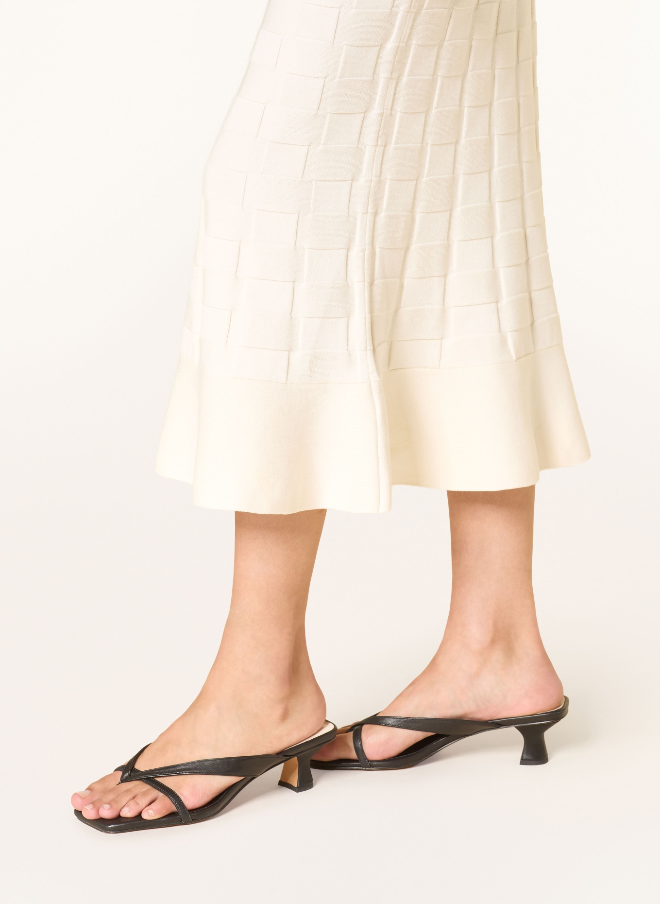 BOSS Pletená sukně FOPPY: KRÉMOVÁ