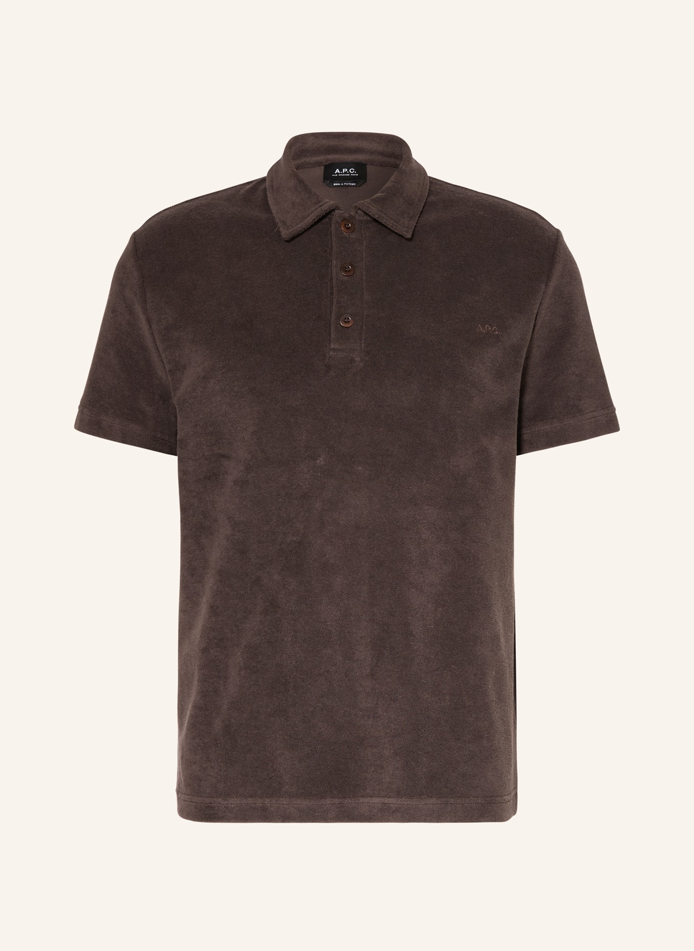 A.P.C. Nicki-poloshirt JULIAN: MARRON FONCÉ