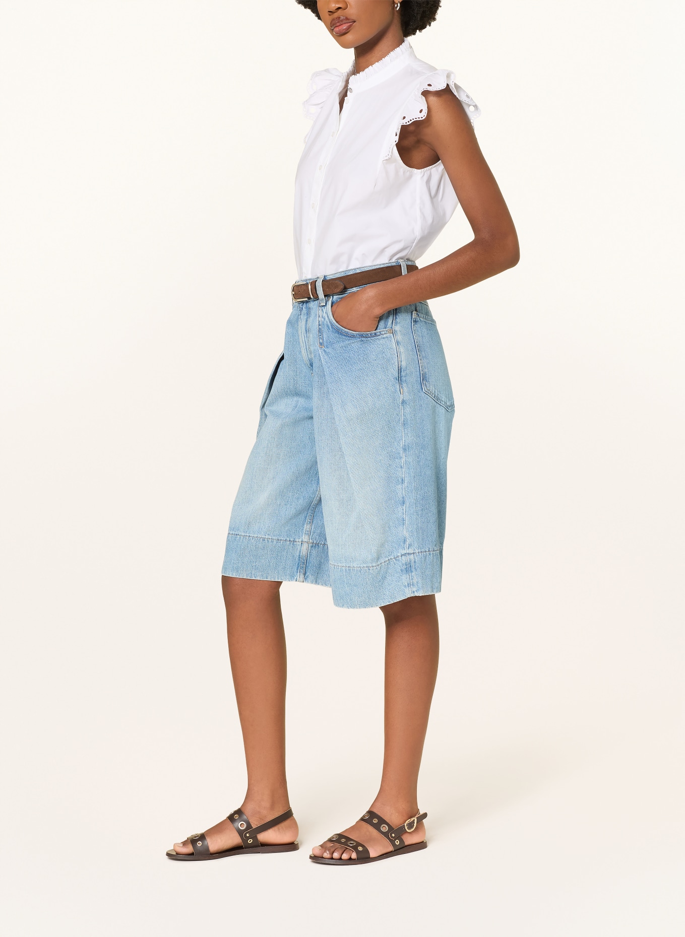 BOSS Jeans-Bermudas SLOUCHY: 430 BRIGHT BLUE