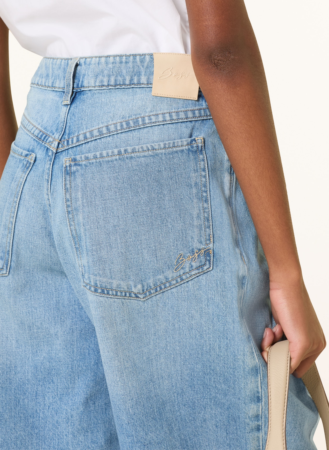 BOSS Jeans-Bermudas SLOUCHY: 430 BRIGHT BLUE