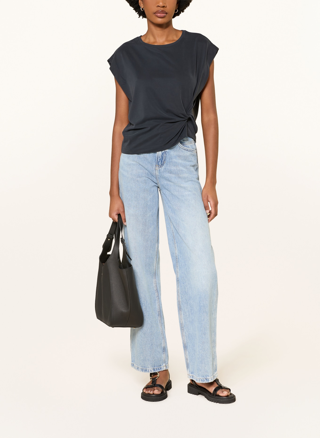 BOSS Top EBONY: SCHWARZ