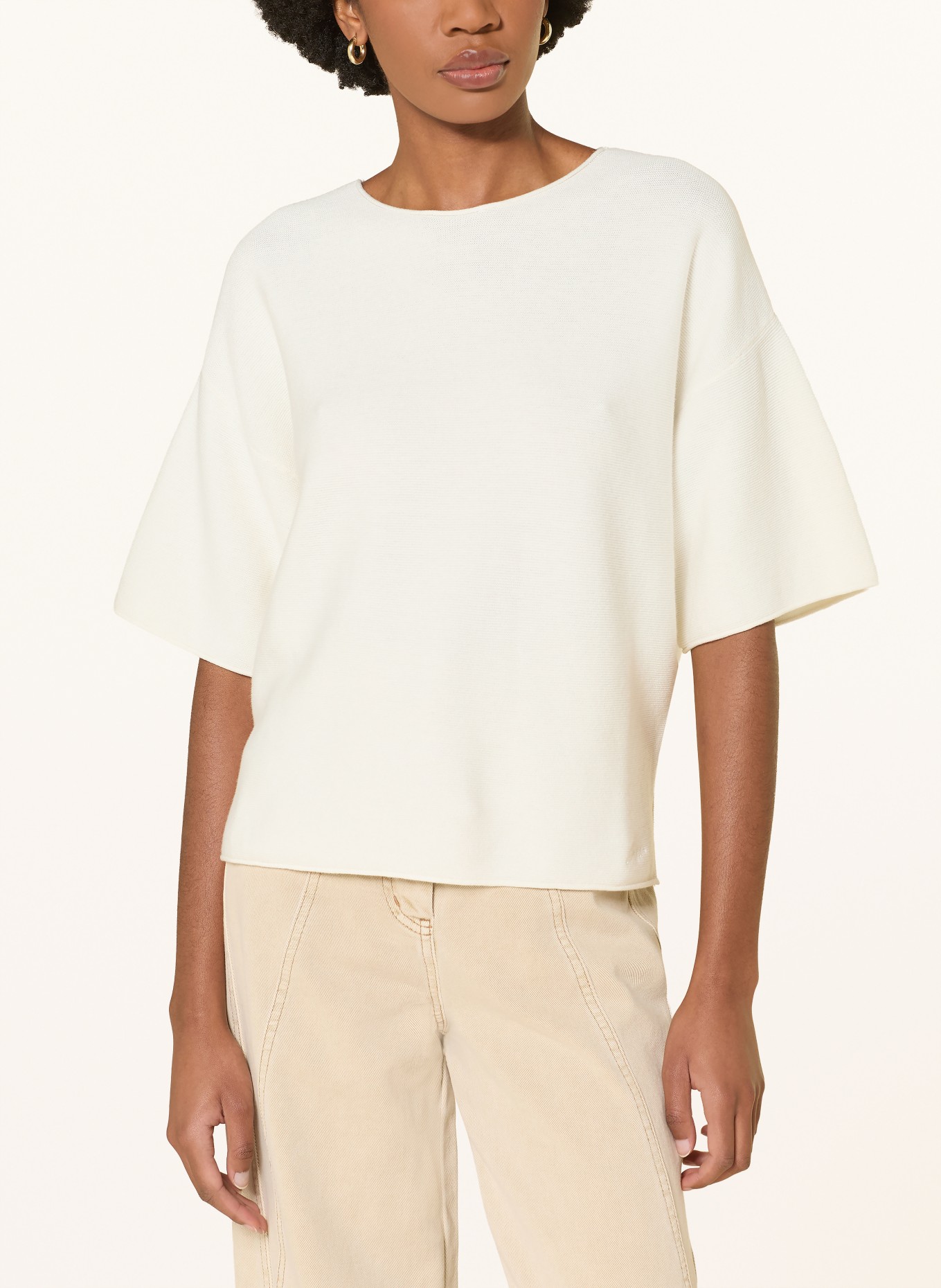 BOSS FOUETTA knit shirt: CREAM