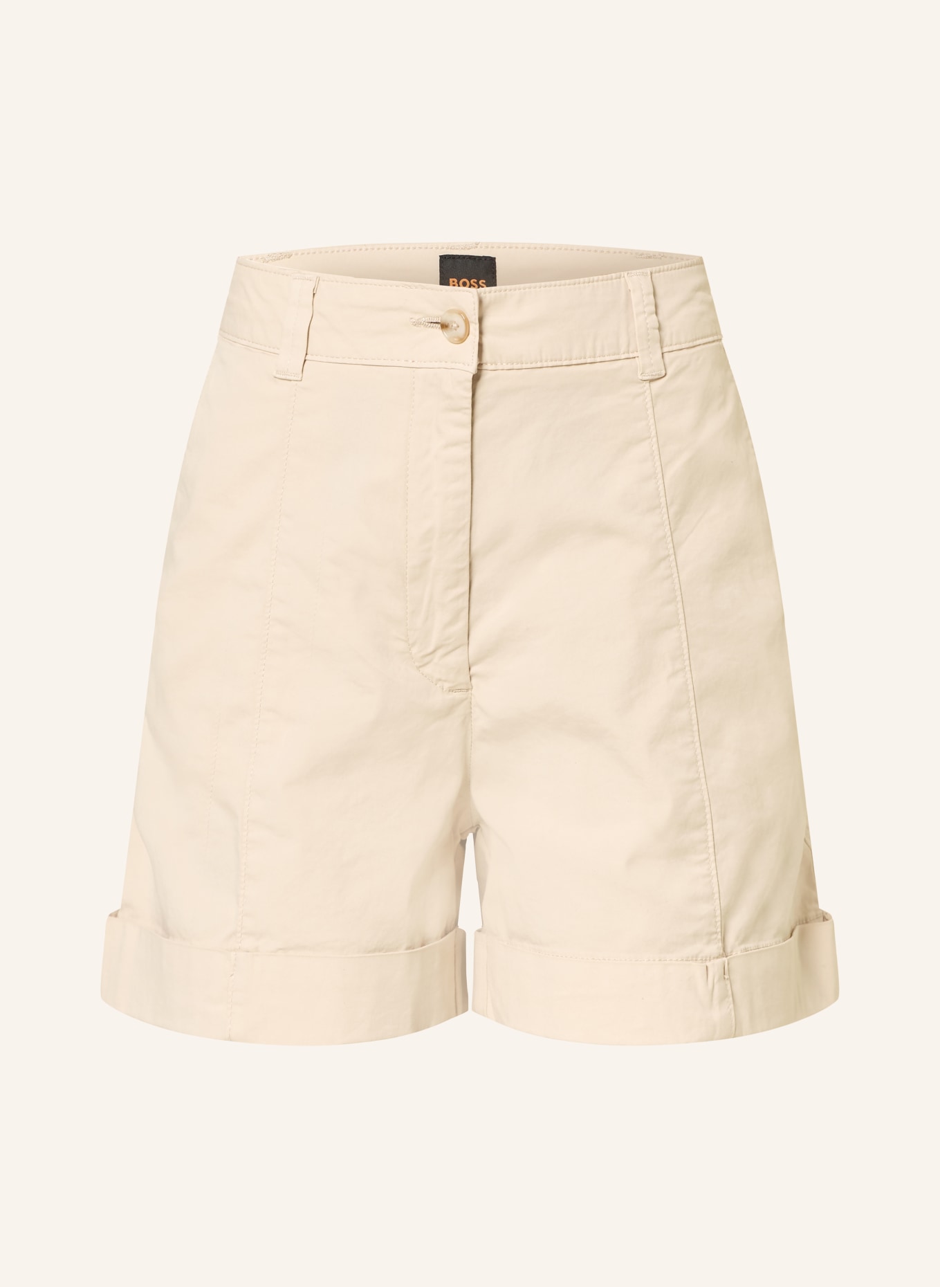 BOSS Šortky TANESSA: BÉŽOVÁ