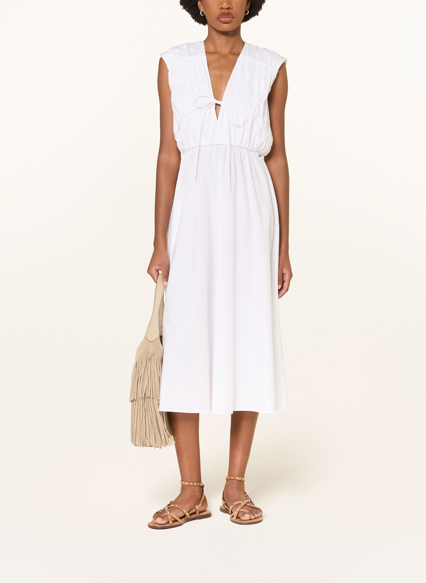 BOSS Šaty DERICH: BÍLÁ