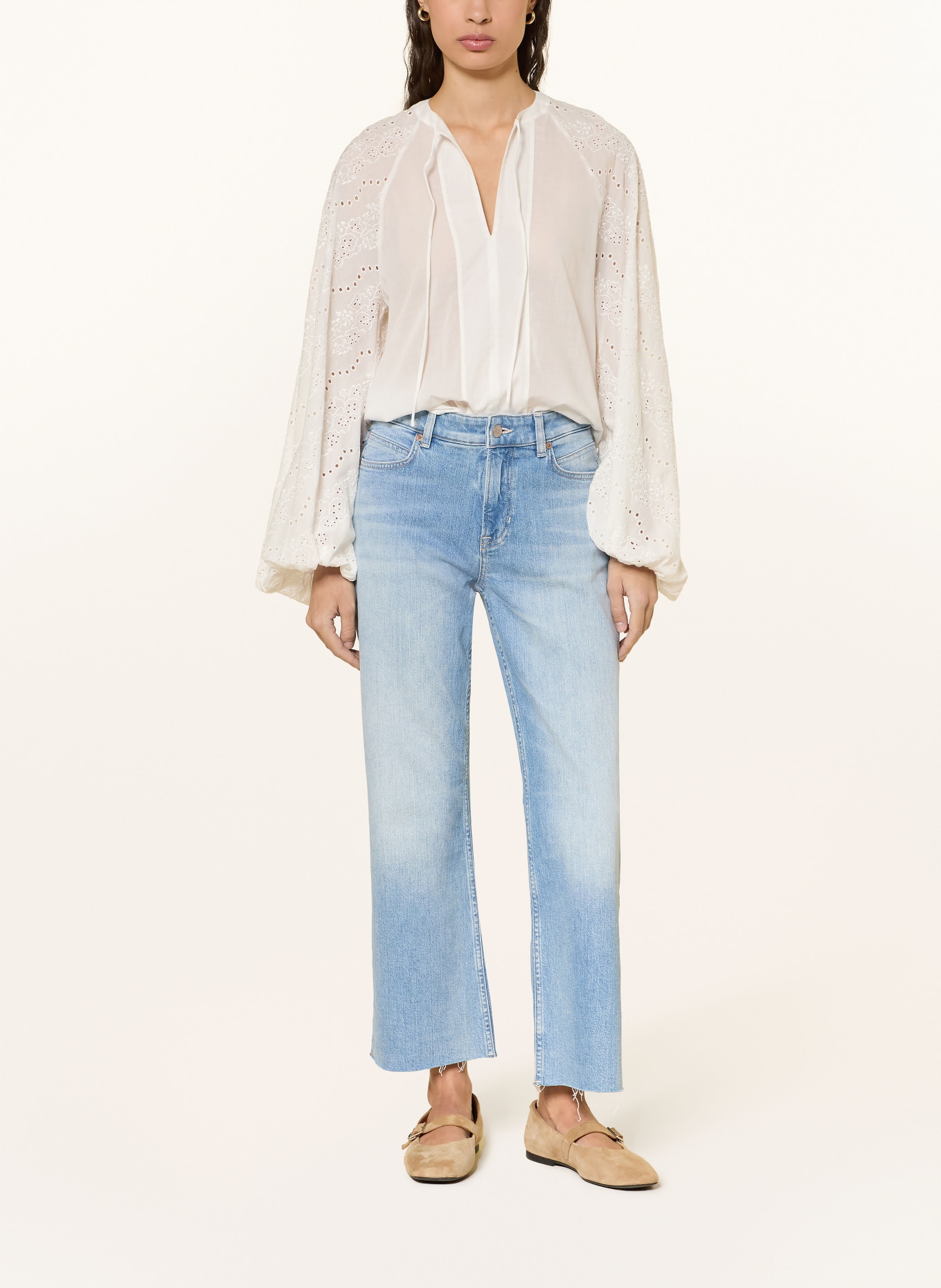 BOSS Zvonové džíny: 435 BRIGHT BLUE