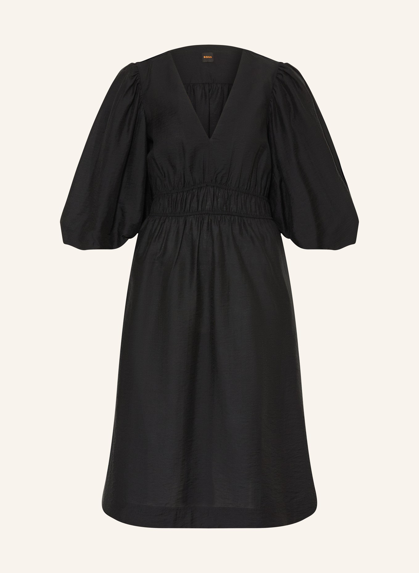 BOSS Kleid DEZZAN mit 3/4-Arm: SCHWARZ