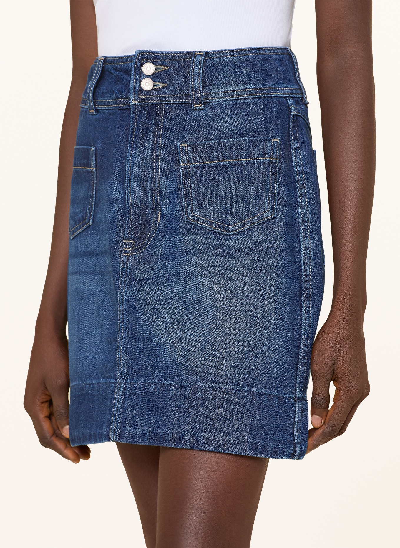 BOSS Jeansrock MINI SKIRT 1.0: DUNKELBLAU