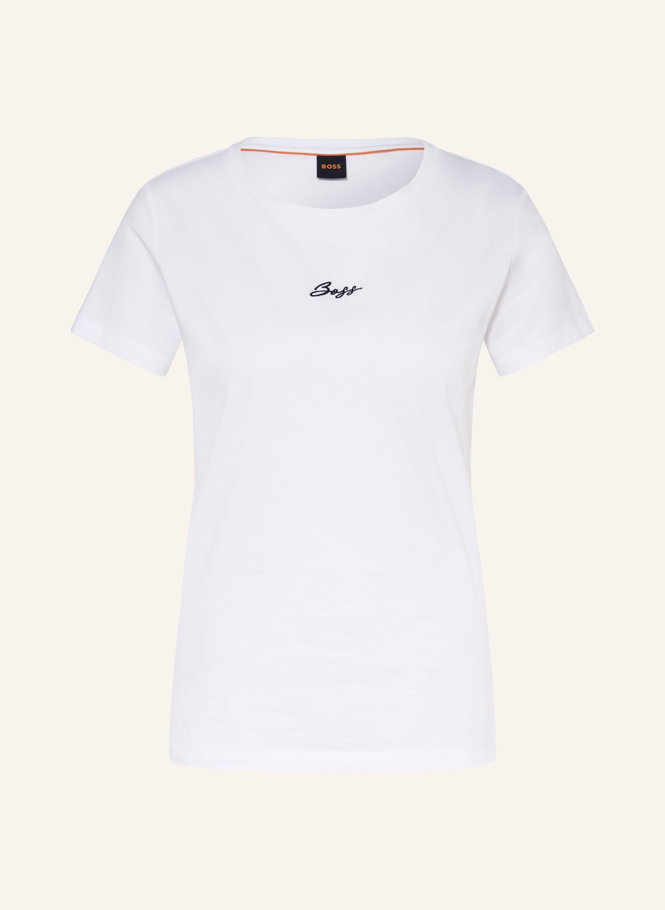 BOSS Tričko ELOVE: BÍLÁ