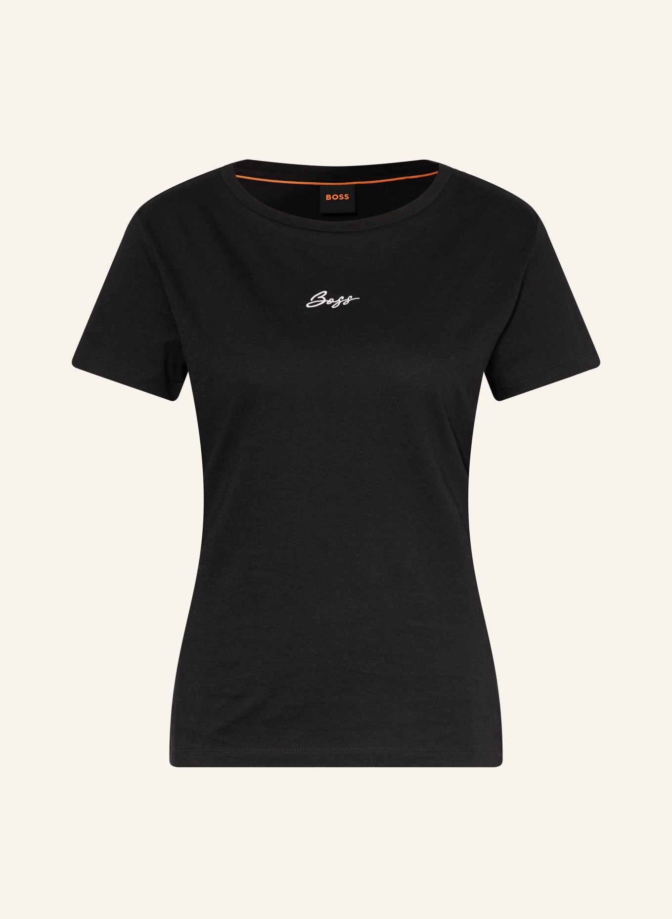 BOSS Tričko ELOVE: ČERNÁ
