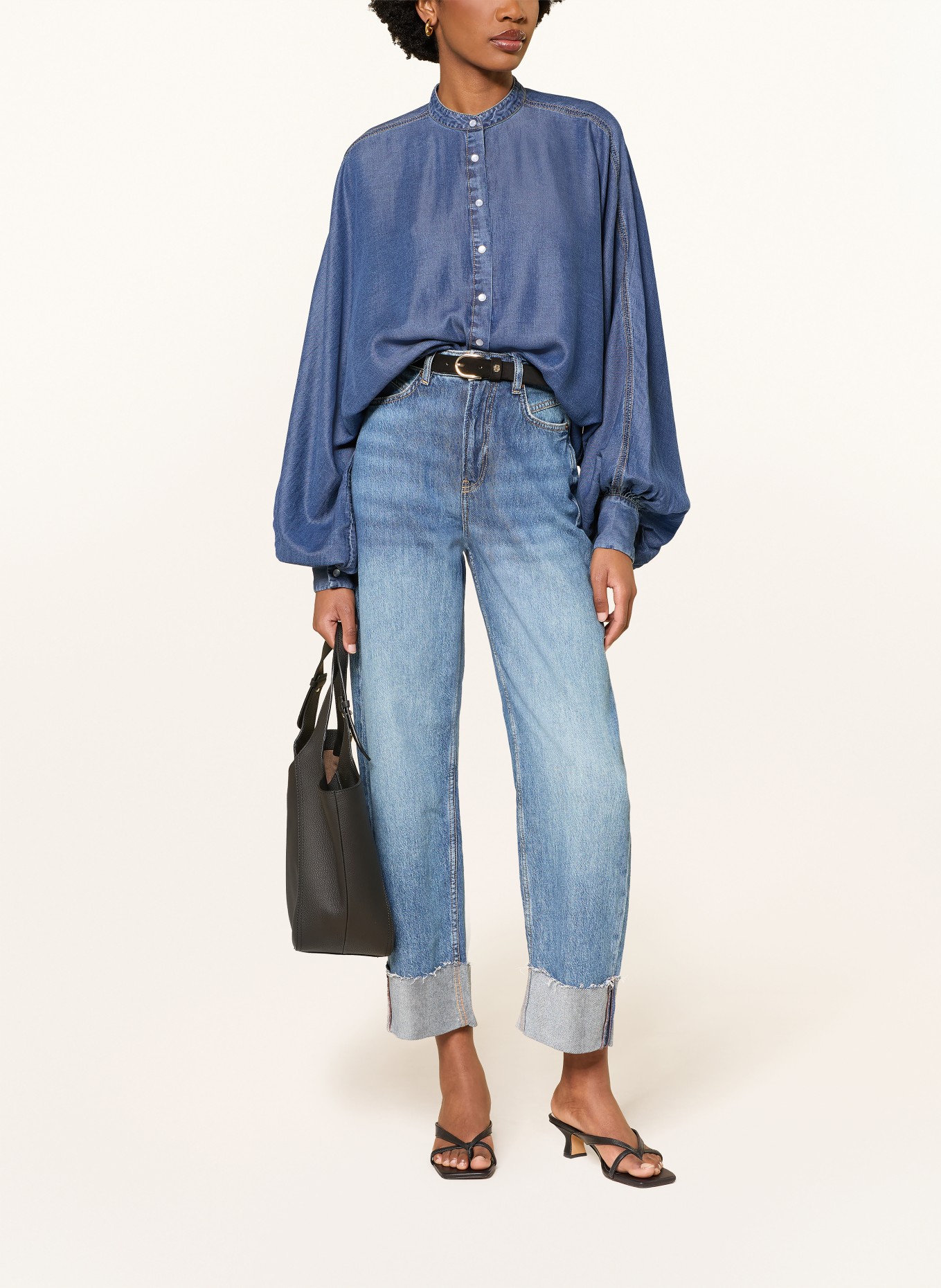 BOSS BETTA denim blouse: BLUE
