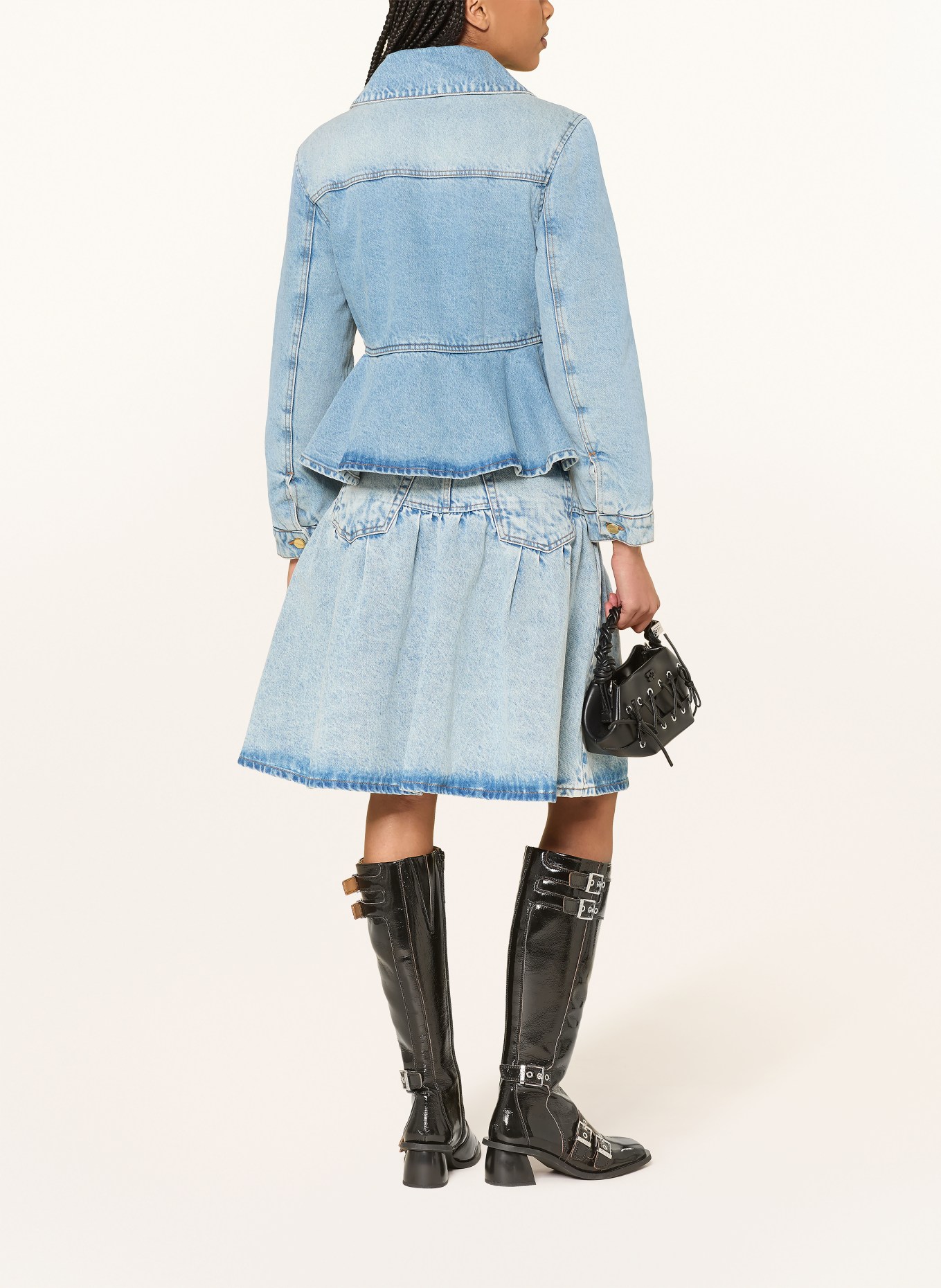 GANNI Jeansjacke: 567 Mid Blue Vintage