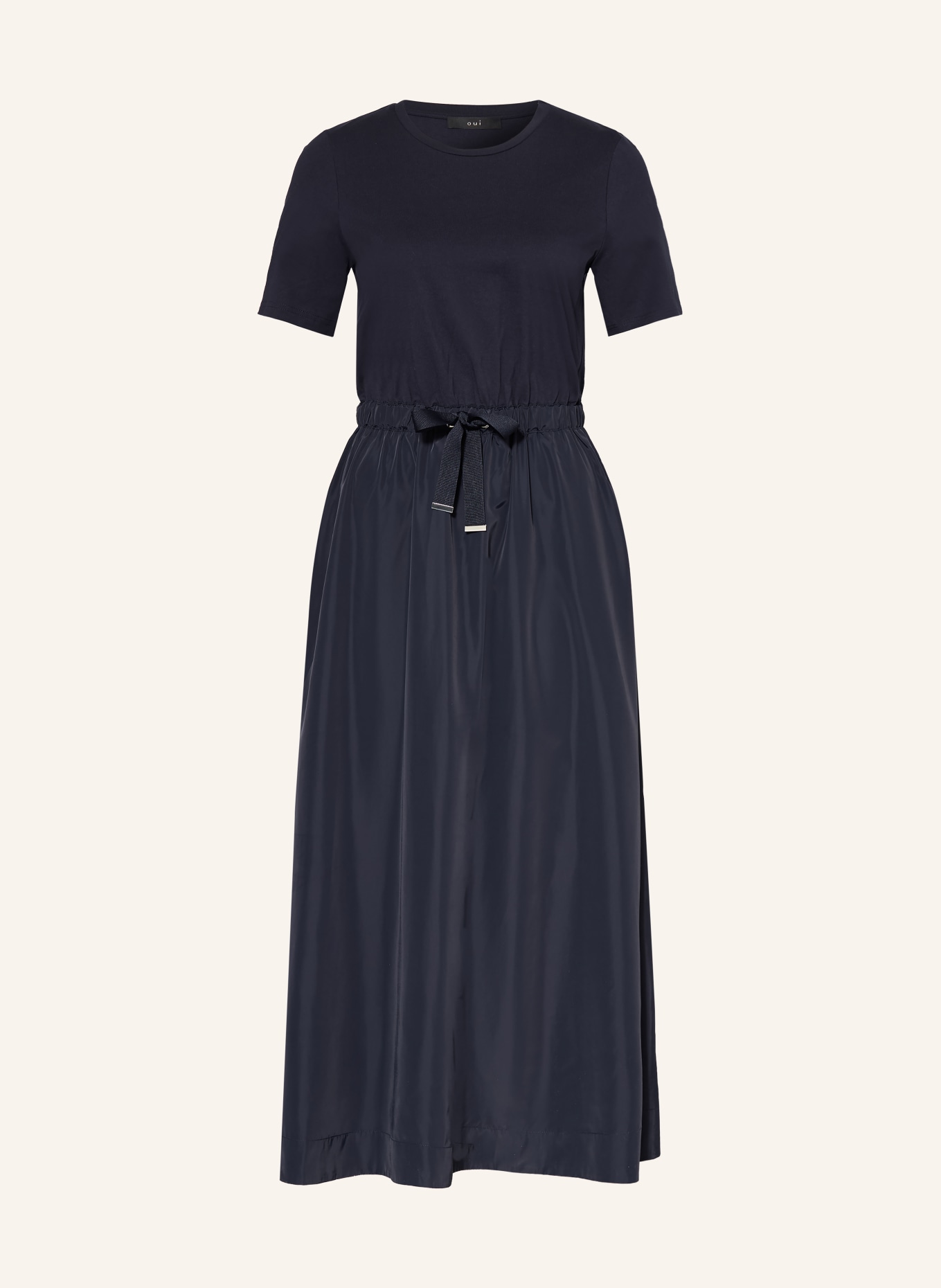 oui Šaty z kombinace materiálů: TMAVĚ MODRÁ