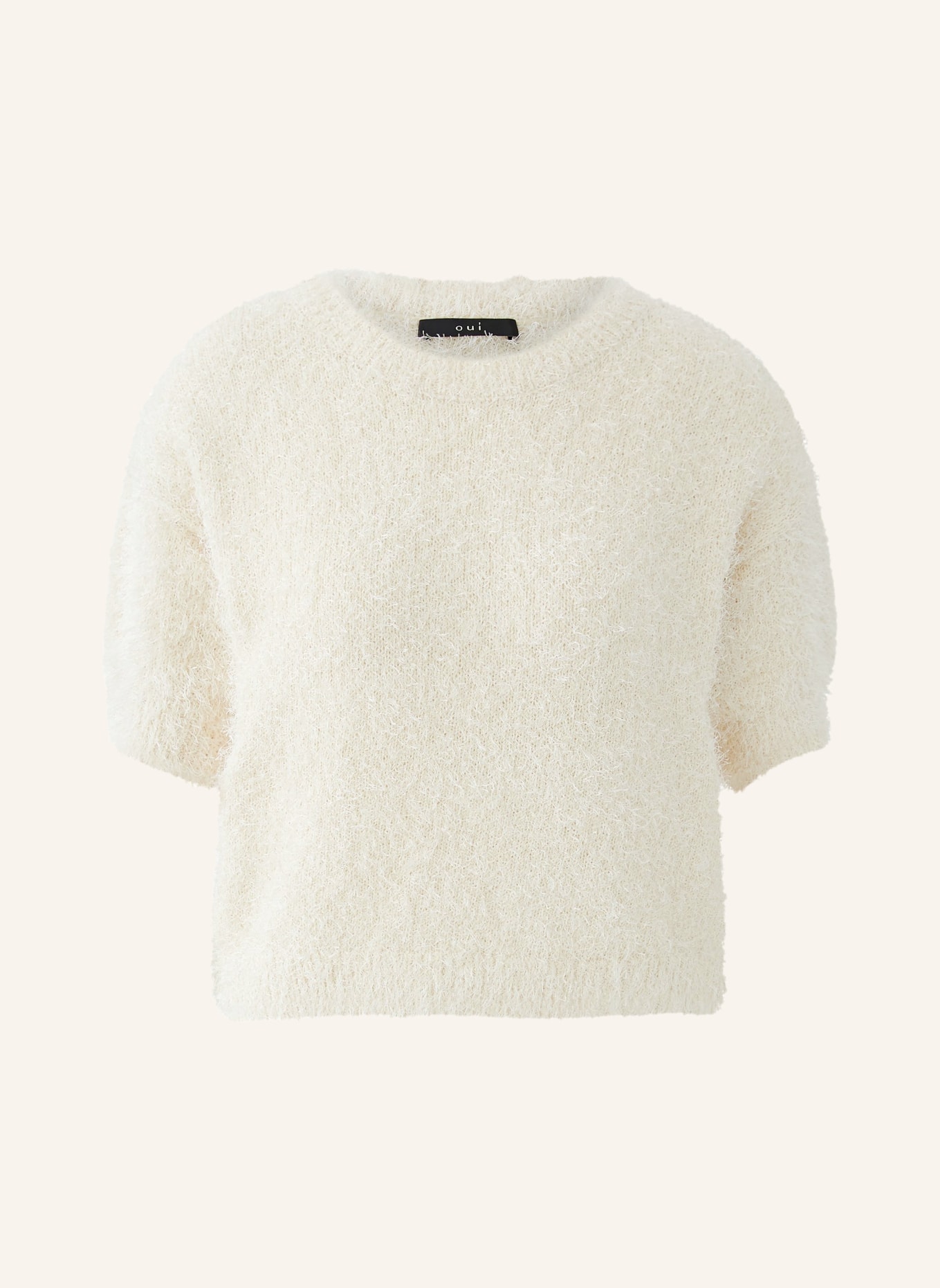 oui pletené tričko: KRÉMOVÁ