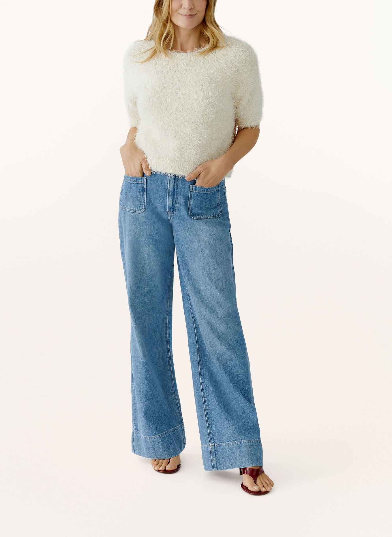 oui pletené tričko: KRÉMOVÁ