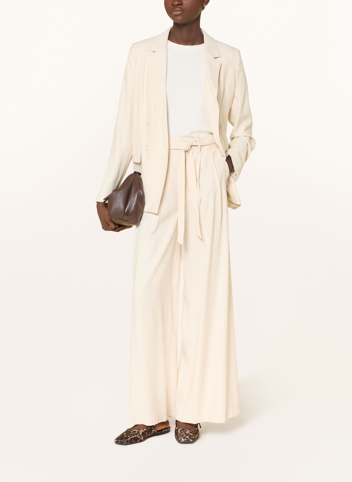 oui kalhoty Marlene: KRÉMOVÁ