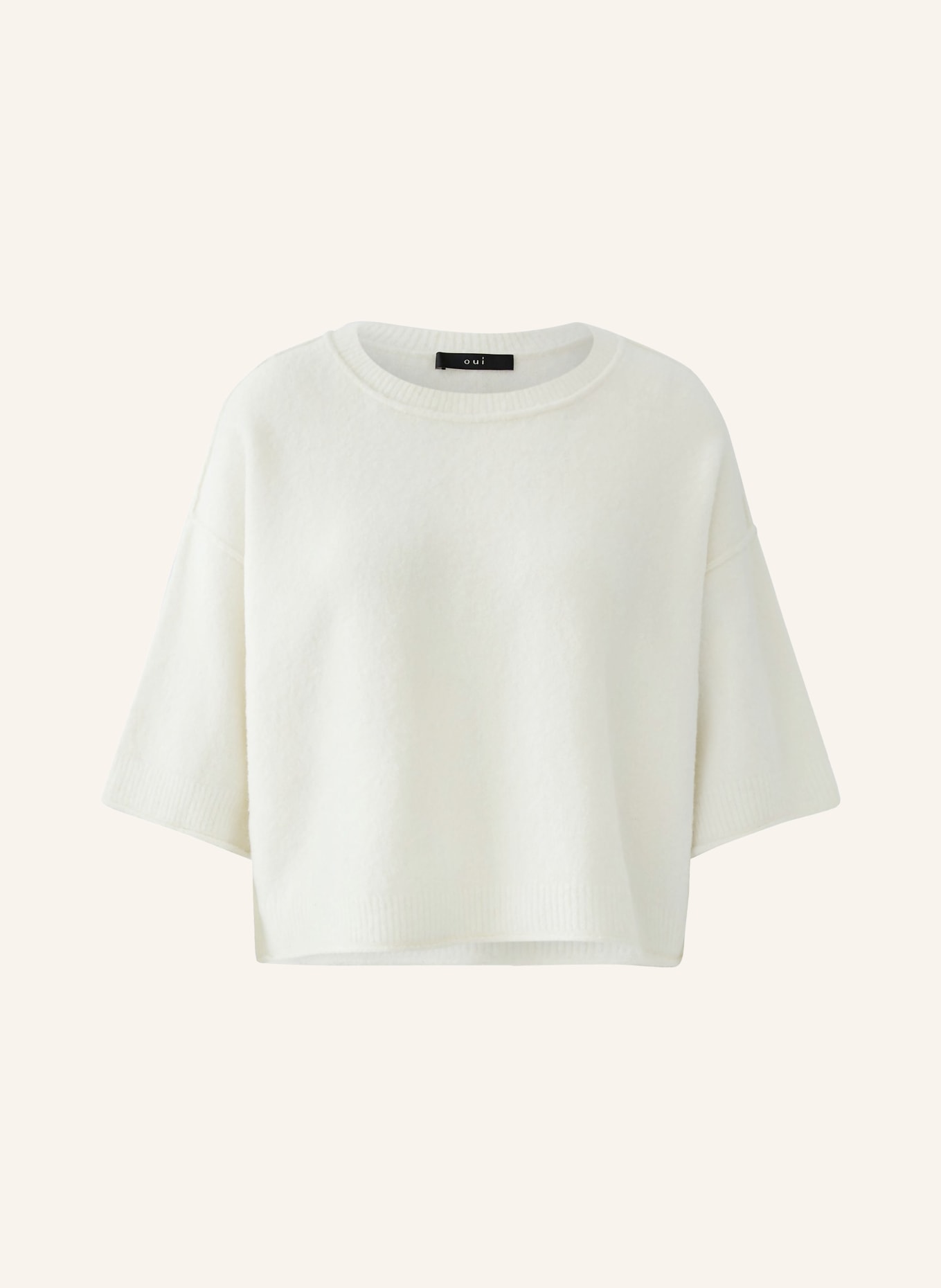 oui knit shirt: CREAM