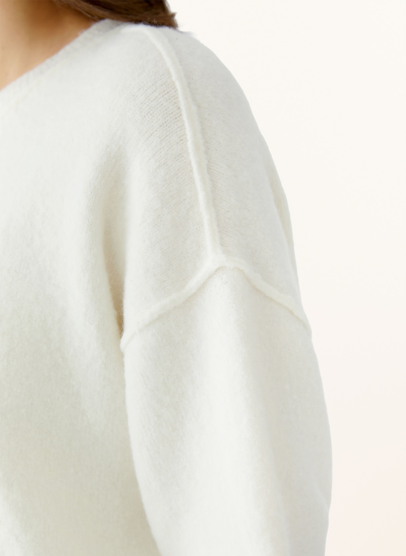 oui knit shirt: CREAM
