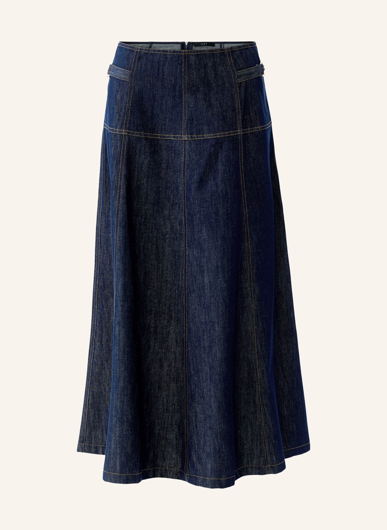 oui denim skirt: DARK BLUE
