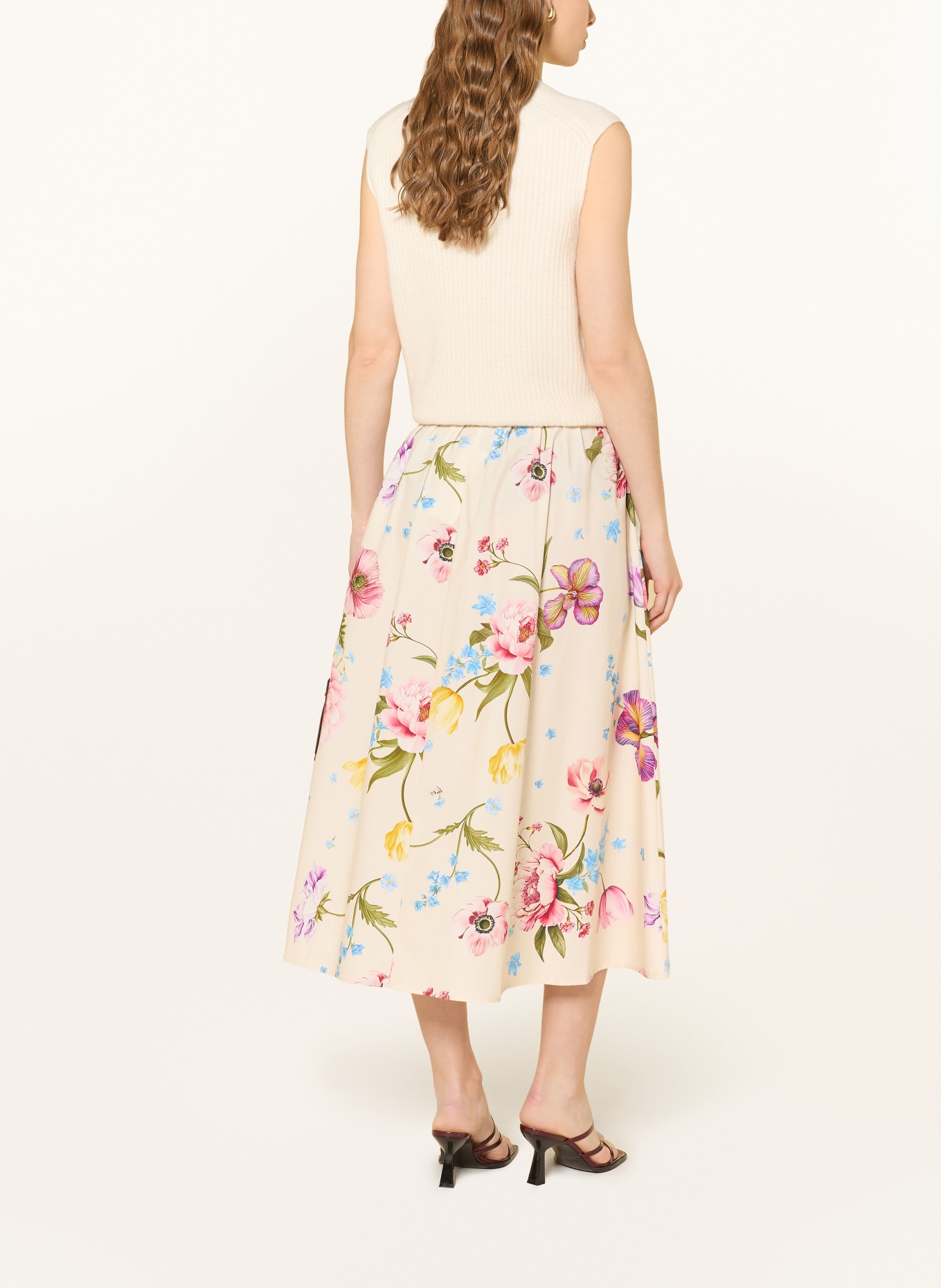 oui Sukně: KRÉMOVÁ / FIALOVÁ / SVĚTLE ČERVENÁ