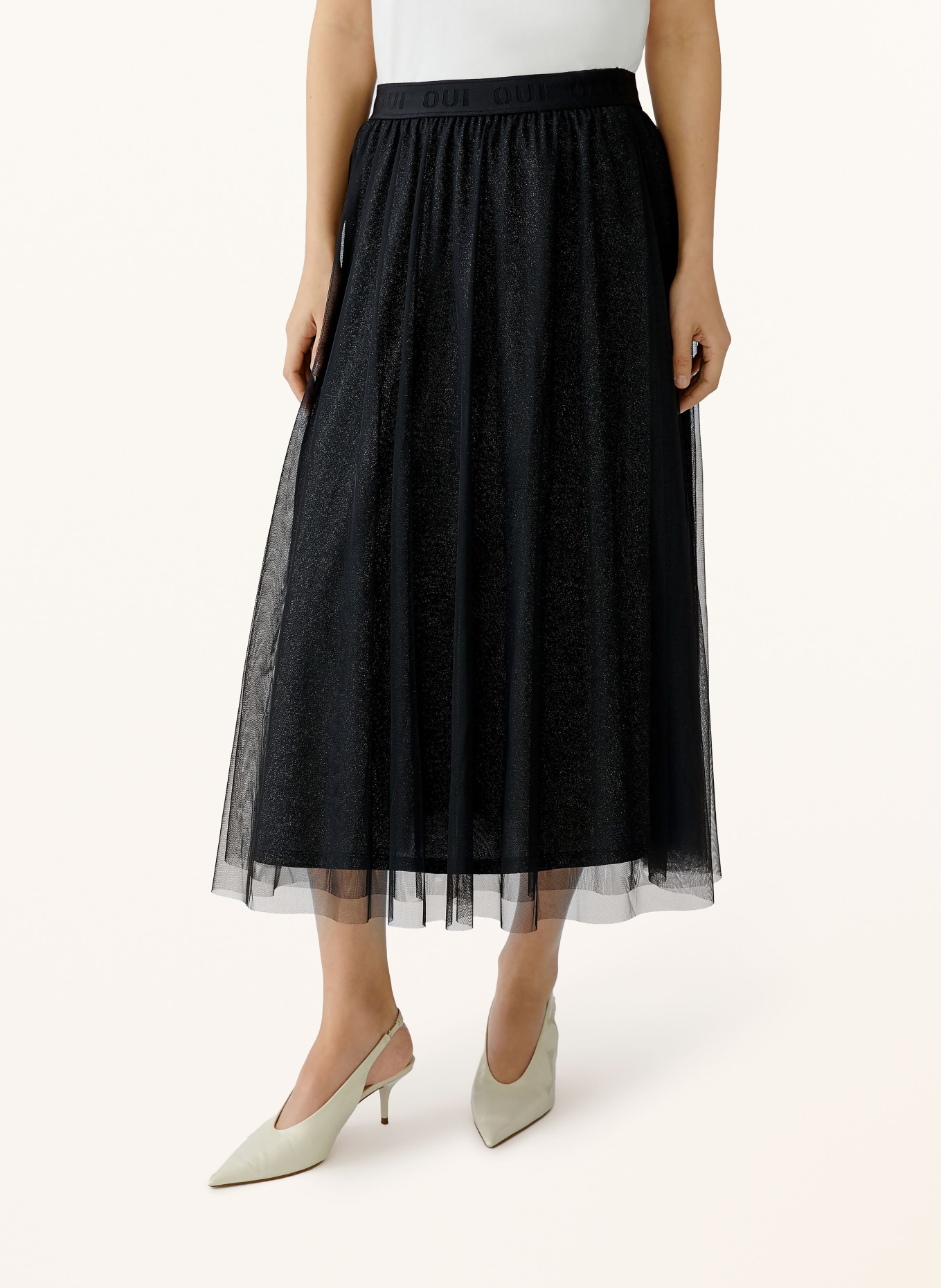 oui tulle skirt: BLACK