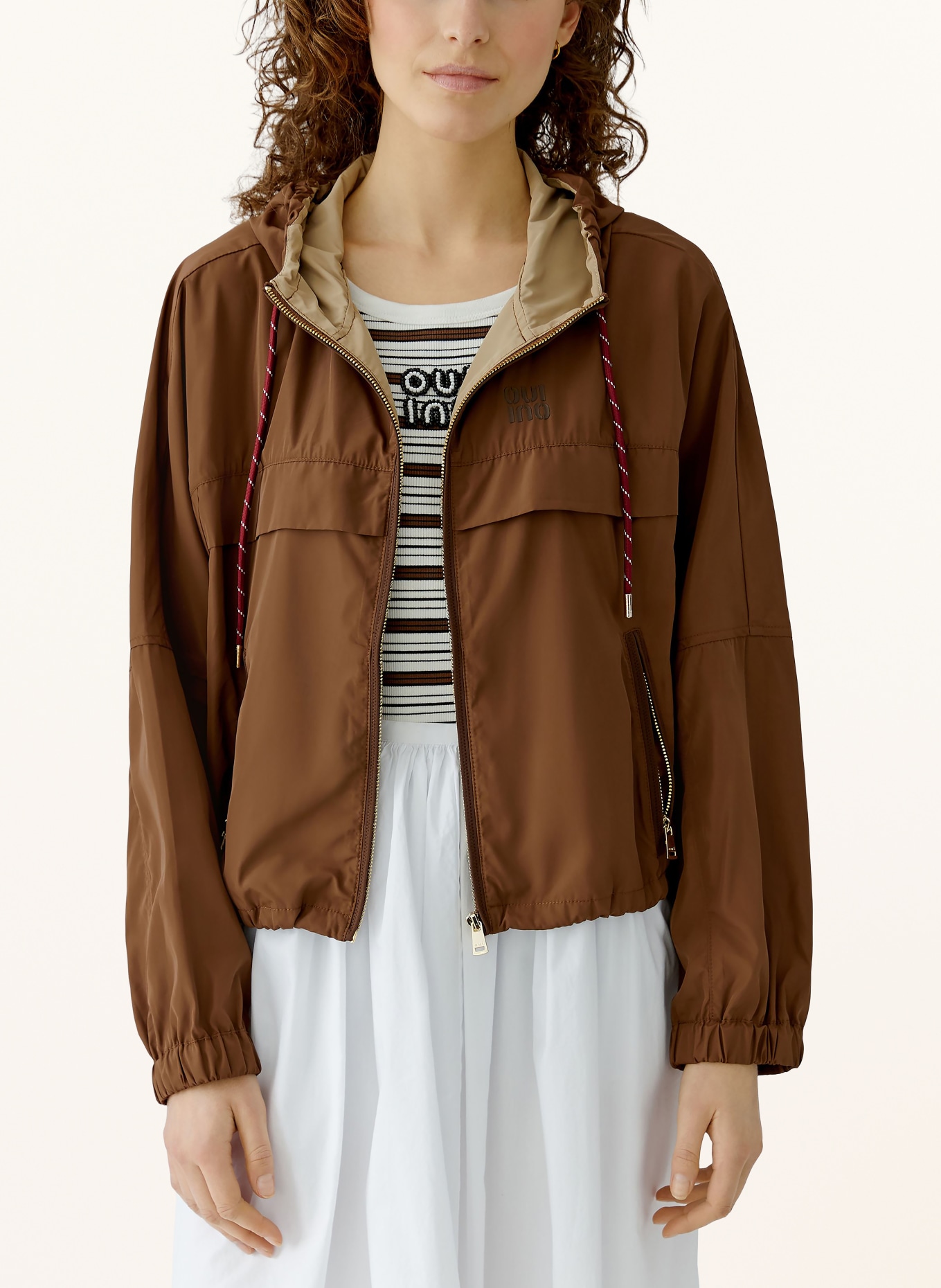 oui jacket: BROWN / LIGHT BROWN