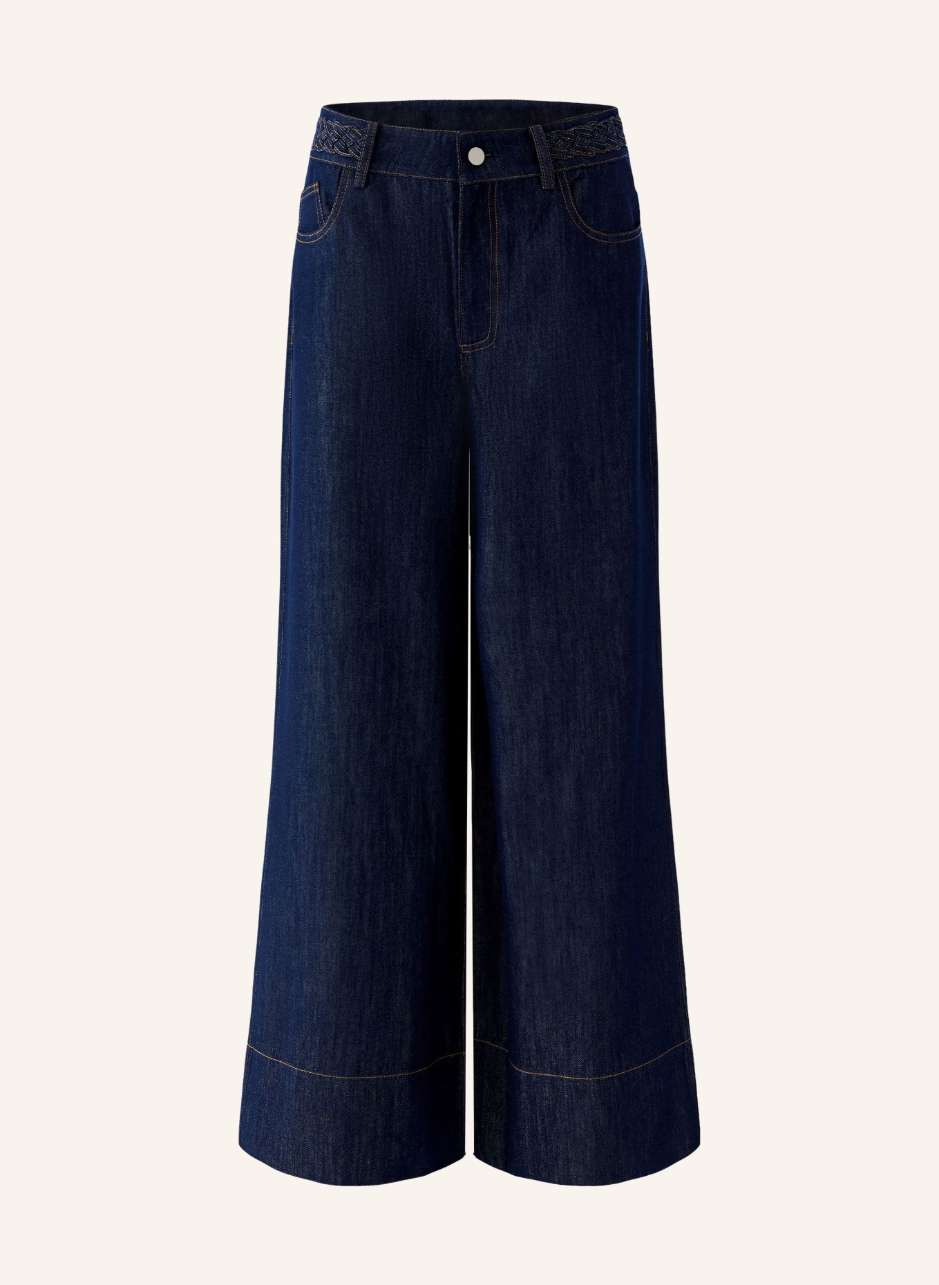 oui Wide Leg Jeans: 5900 RAW DENIM