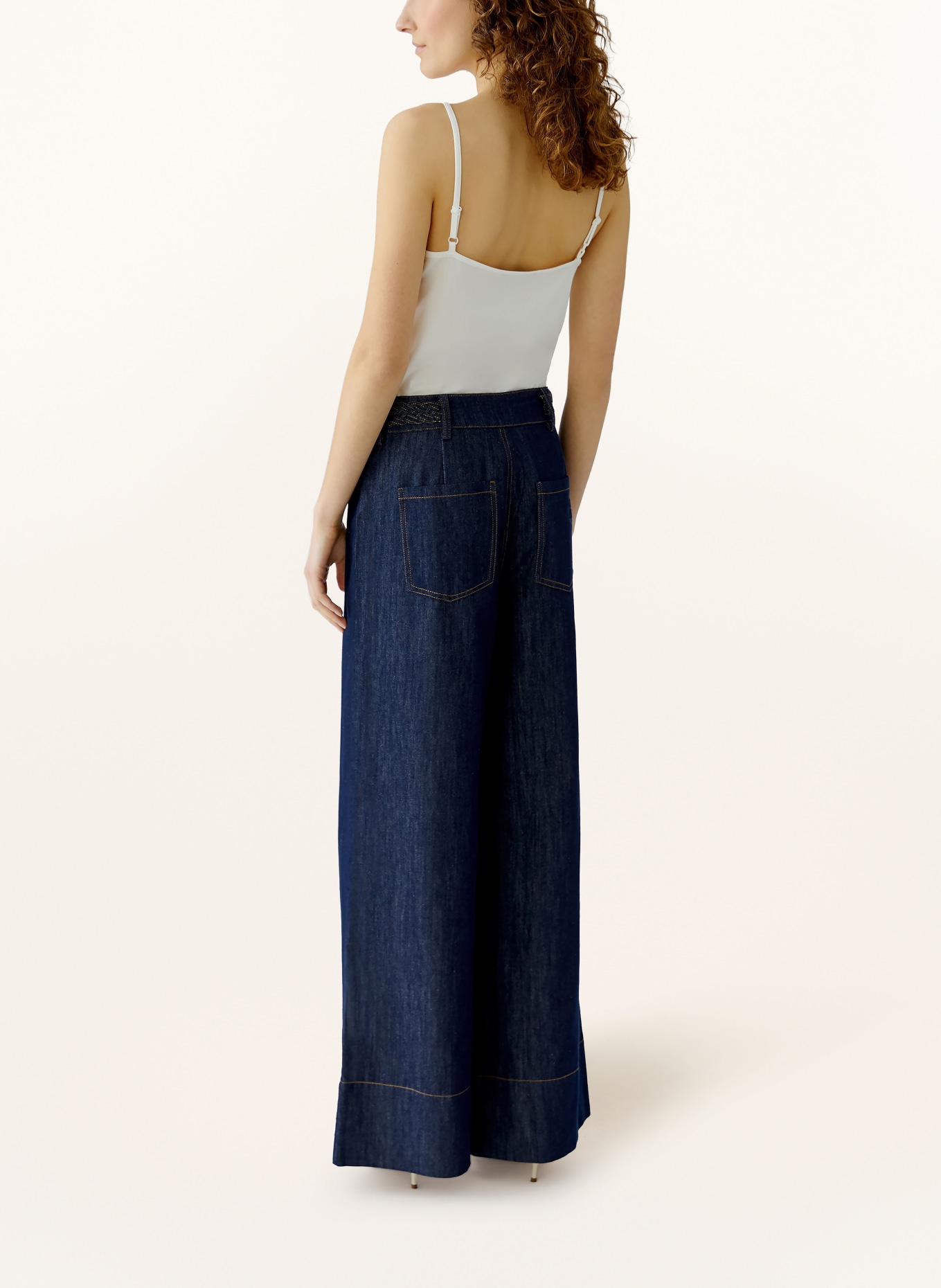 oui Wide Leg Jeans: 5900 RAW DENIM