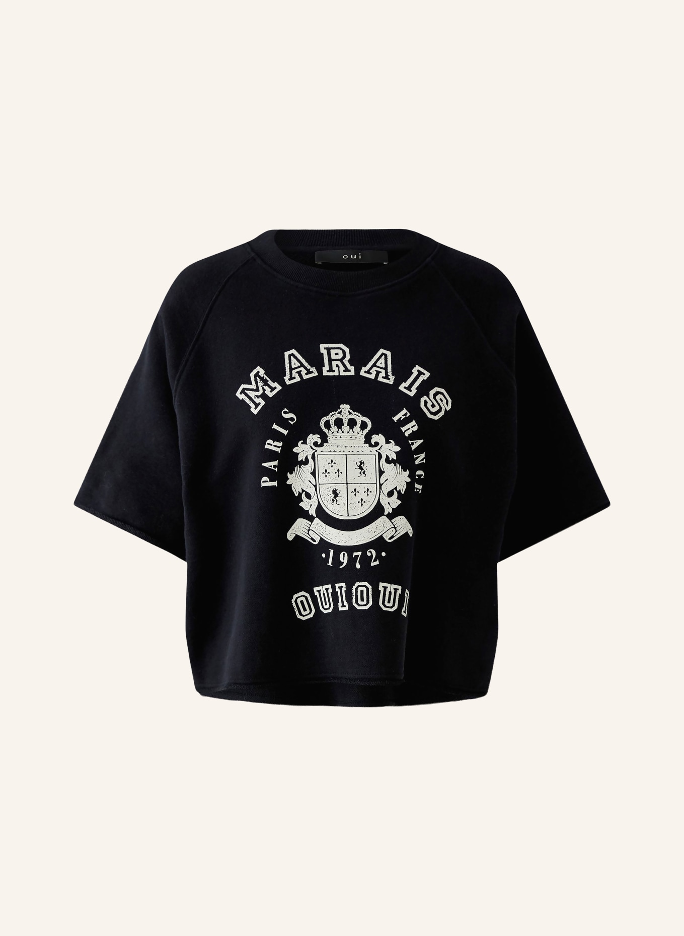 oui Sweatshirt: SCHWARZ / WEISS