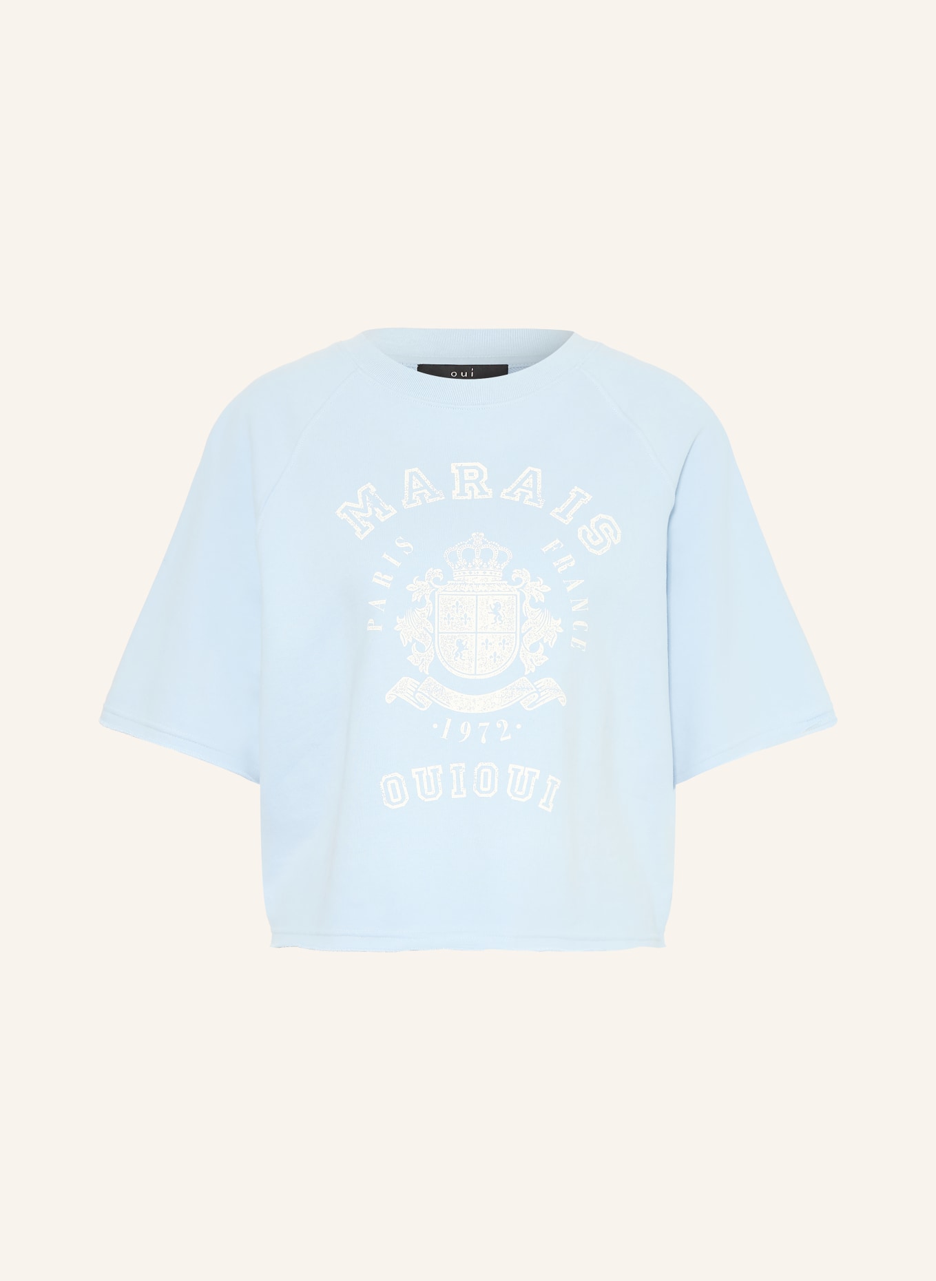 oui Sweatshirt: HELLBLAU / WEISS