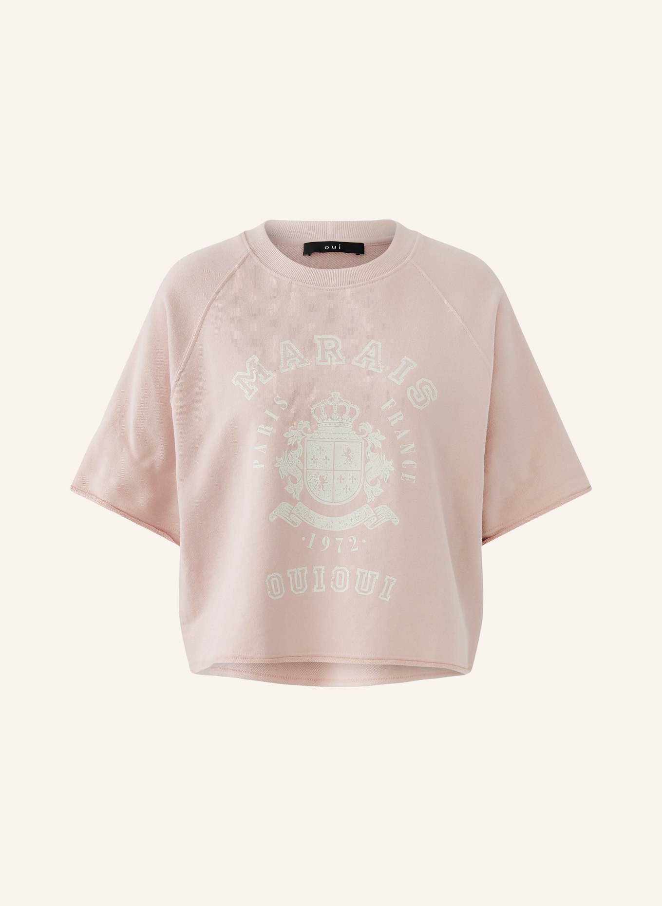 oui mikina: RŮŽOVÁ / BÍLÁ