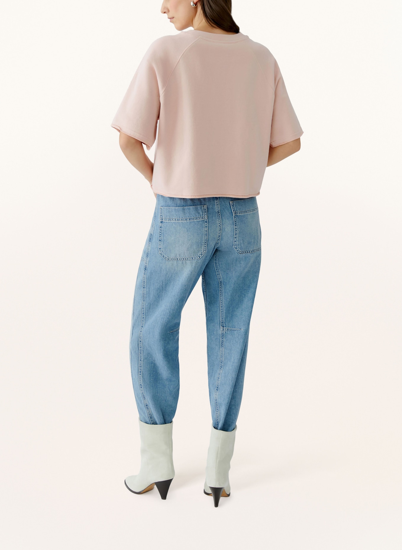 oui mikina: RŮŽOVÁ / BÍLÁ