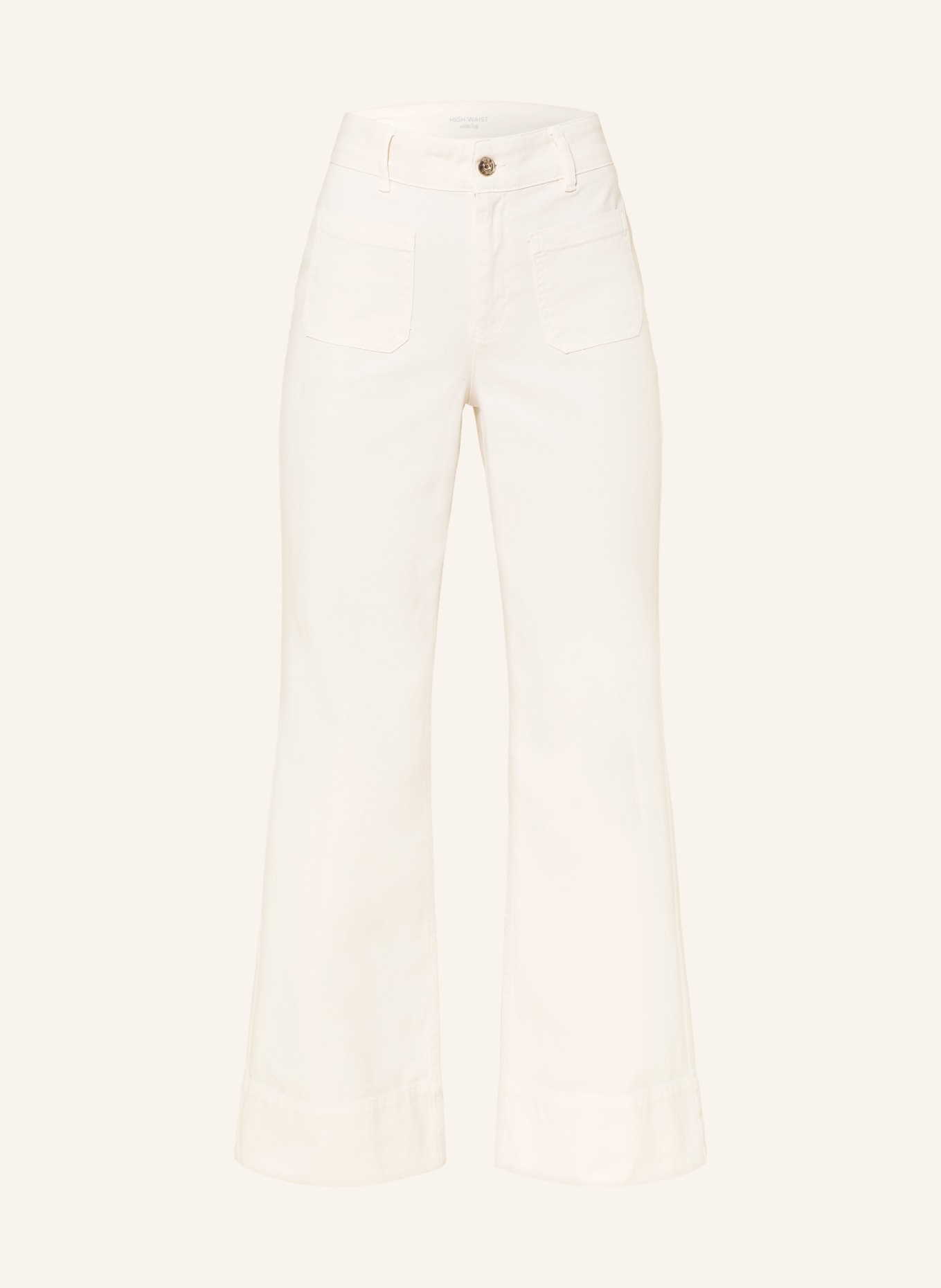 oui Wide-leg jeans: 1088 whitecap gray