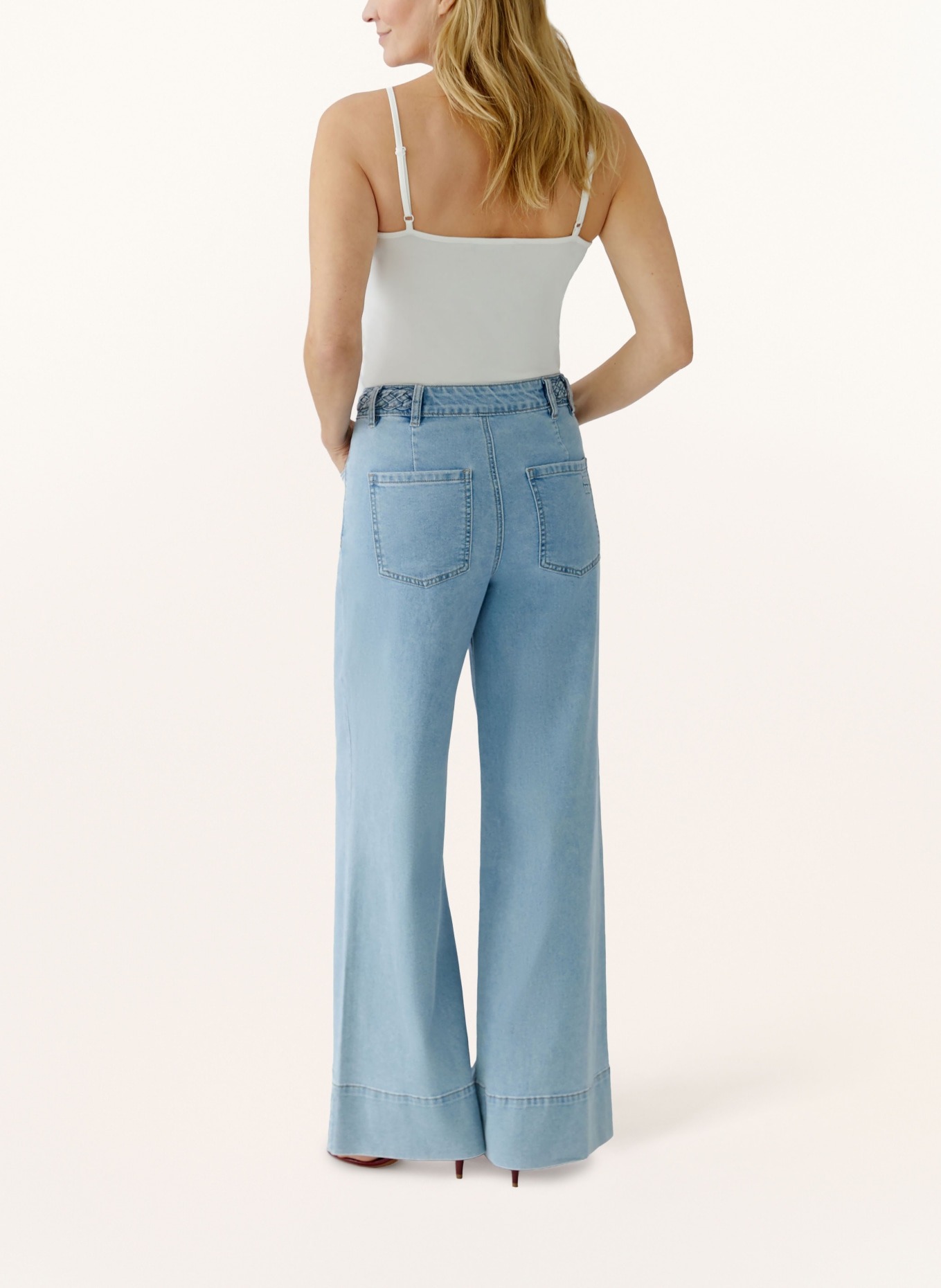 oui Džíny se širokými nohavicemi: 5300 BLUE DENIM