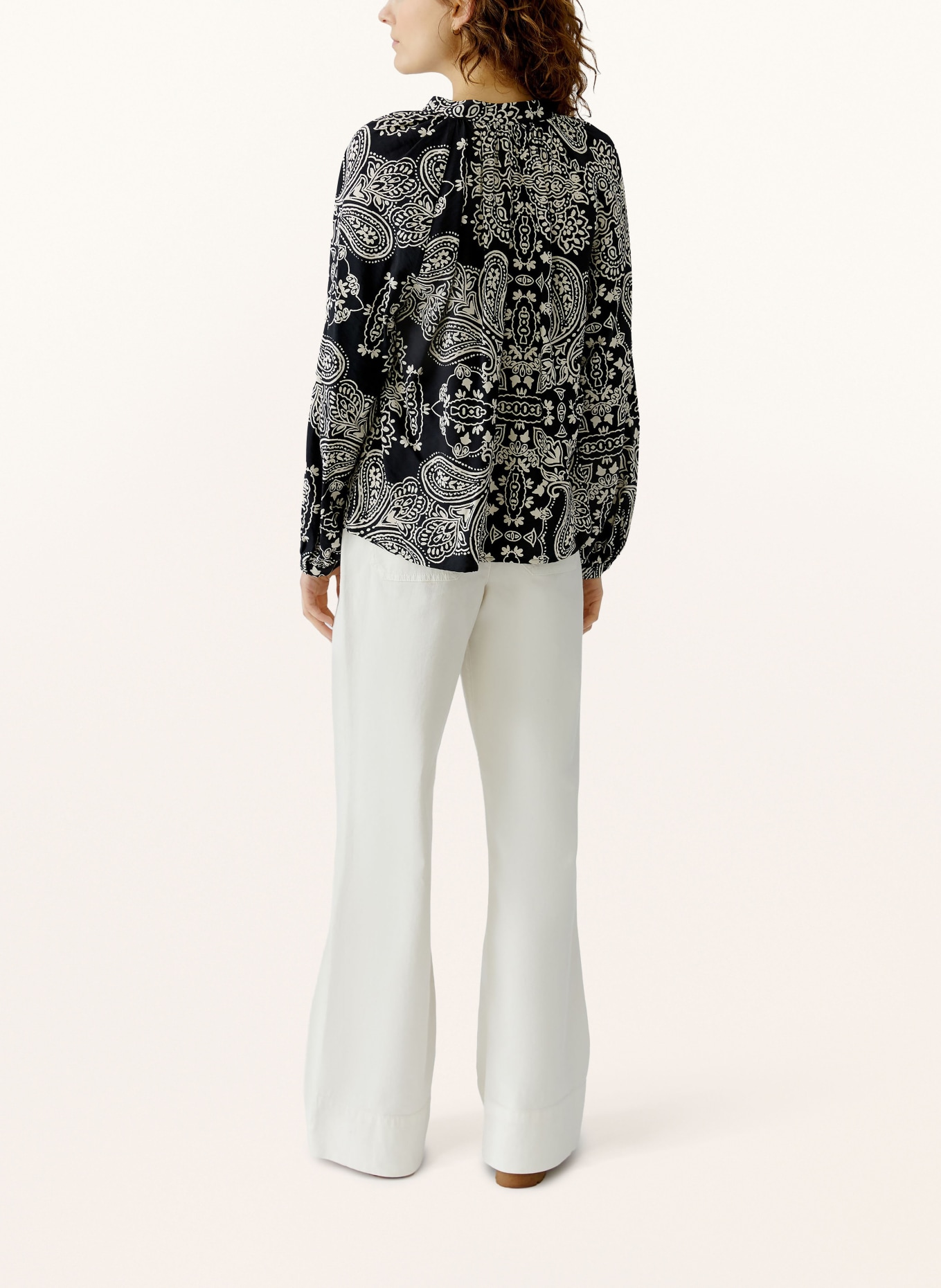 oui blůza: ČERNÁ / KRÉMOVÁ