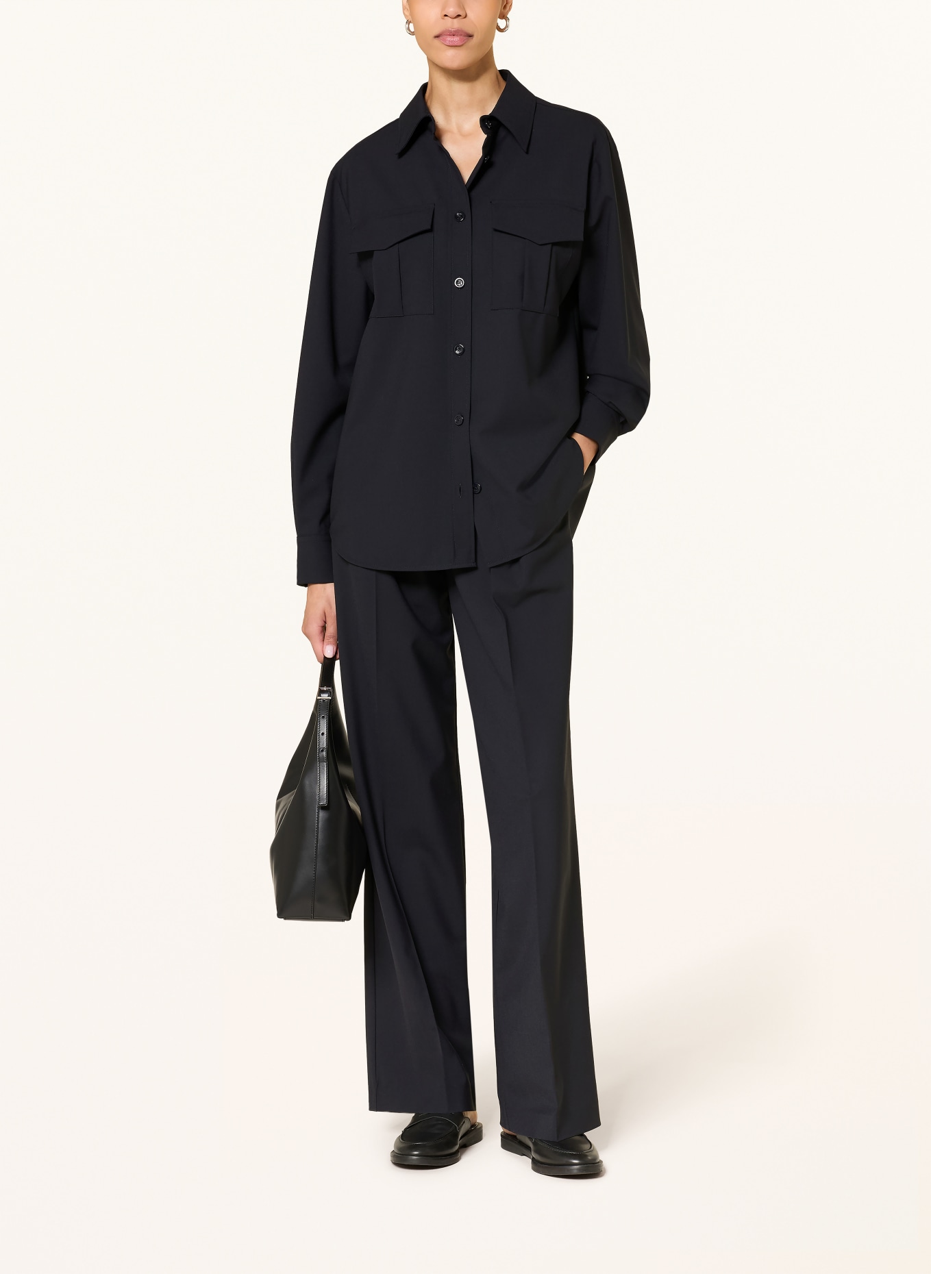 HERNO shirt blouse: DARK BLUE