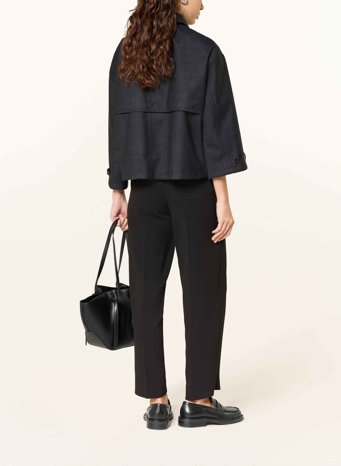 HERNO Kastenjacke: DUNKELBLAU