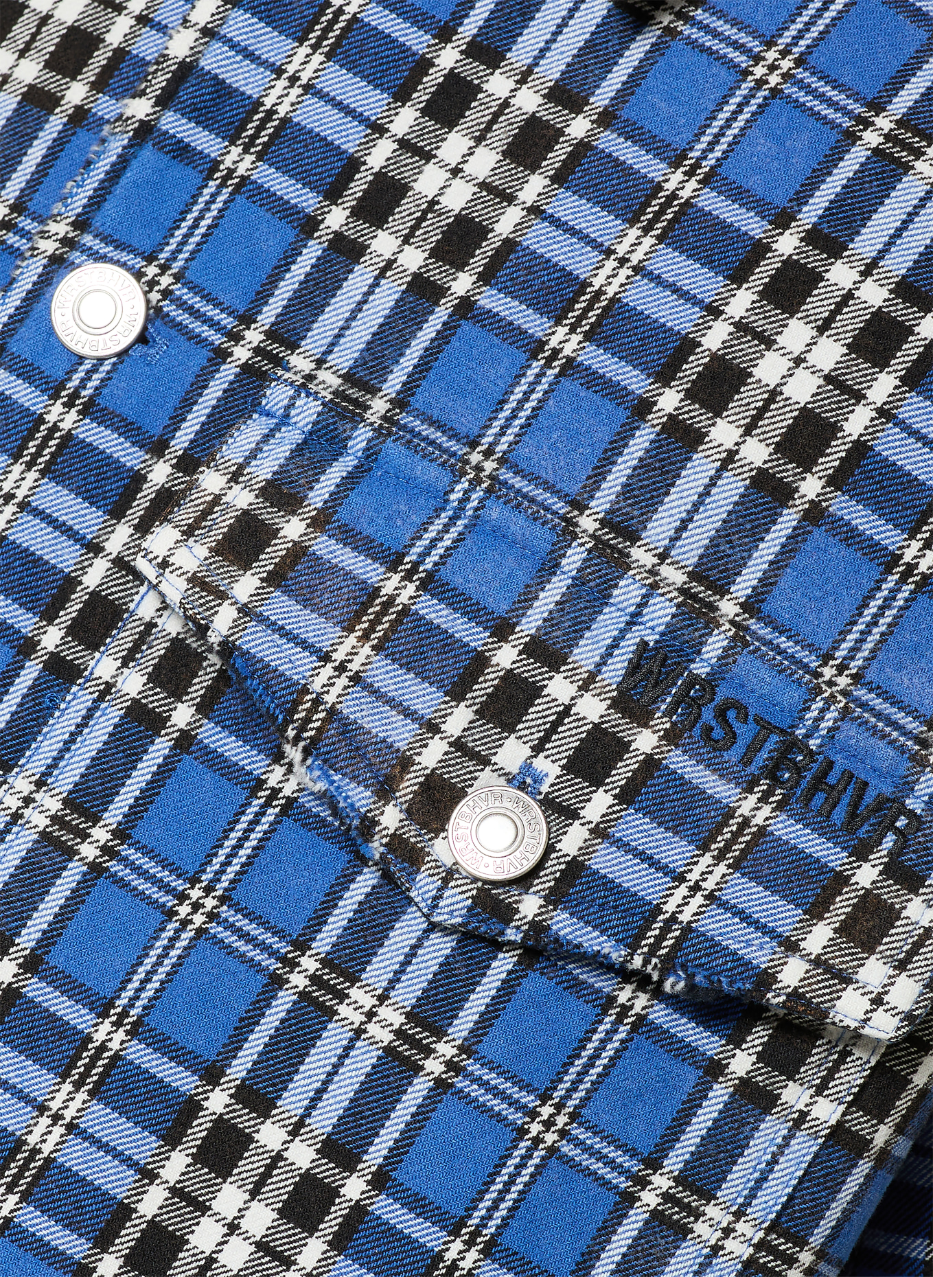 WRSTBHVR Hemd CAIUS Comfort Fit: BLAU / WEISS / SCHWARZ