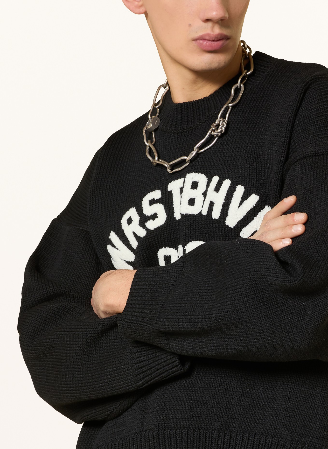 WRSTBHVR Svetr LUNA: ČERNÁ