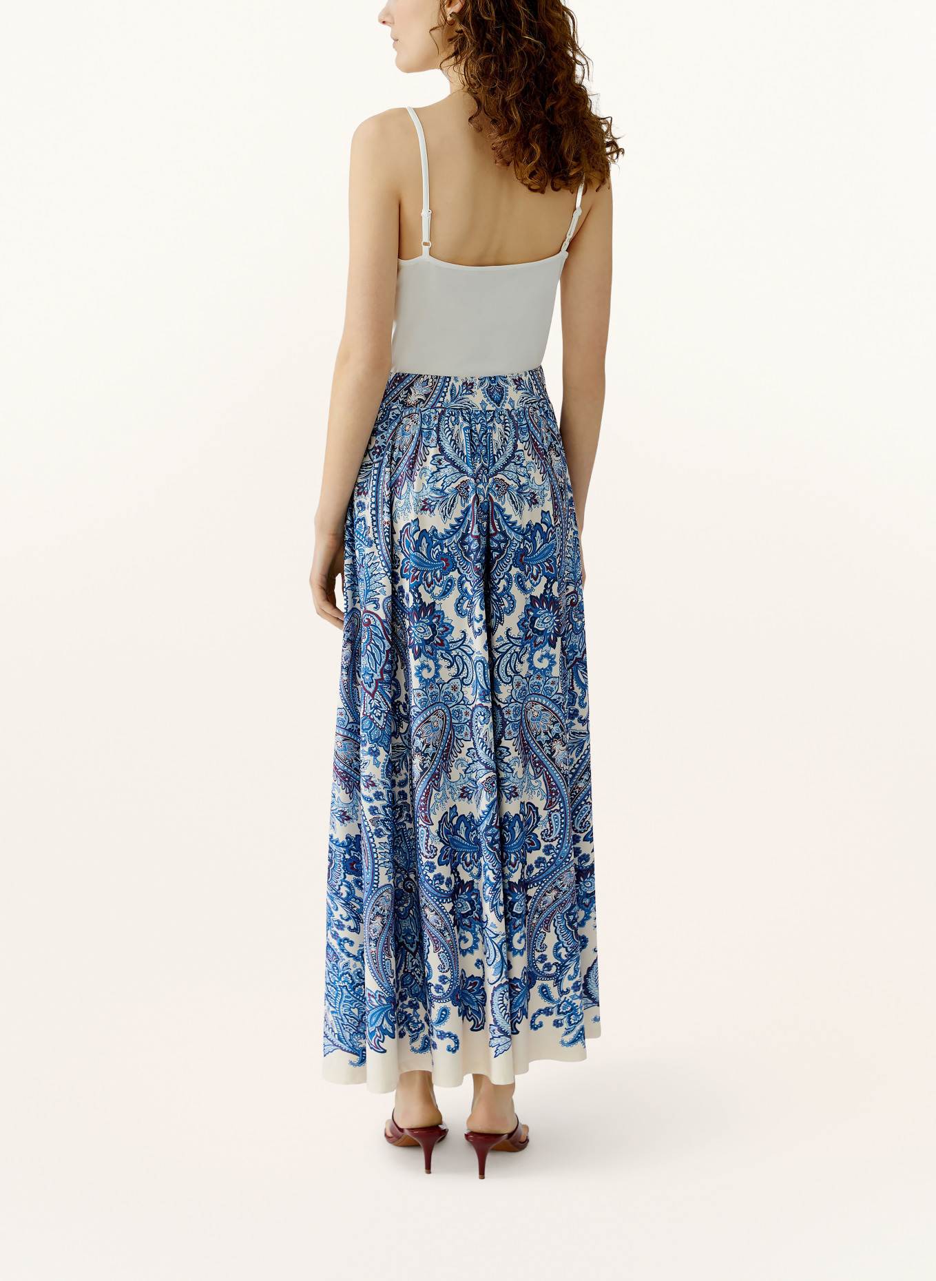 oui Sukně: MODRÁ / TMAVĚ ČERVENÁ / BÍLÁ