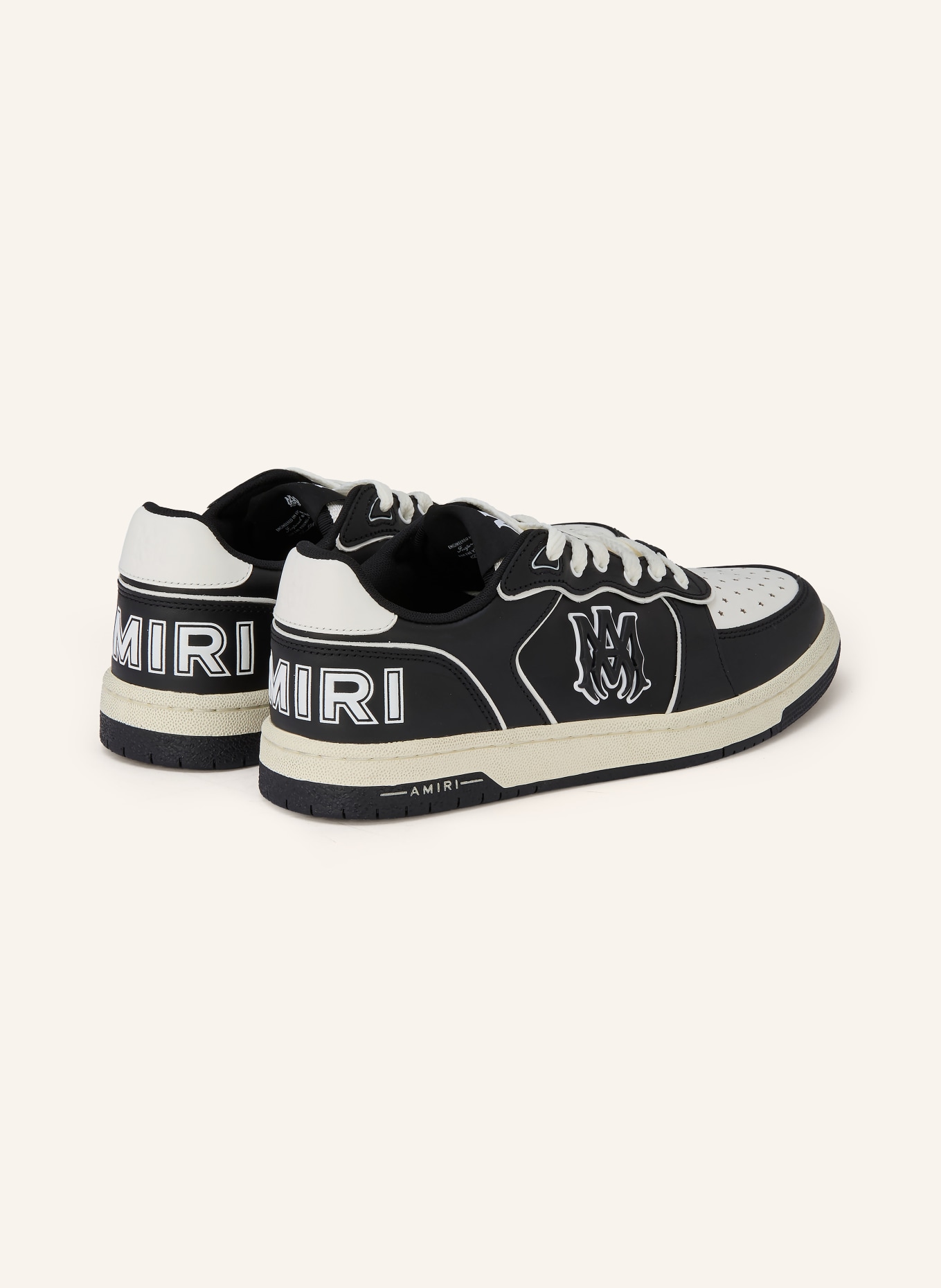 AMIRI NEWPORT sneaker: BLACK / WHITE