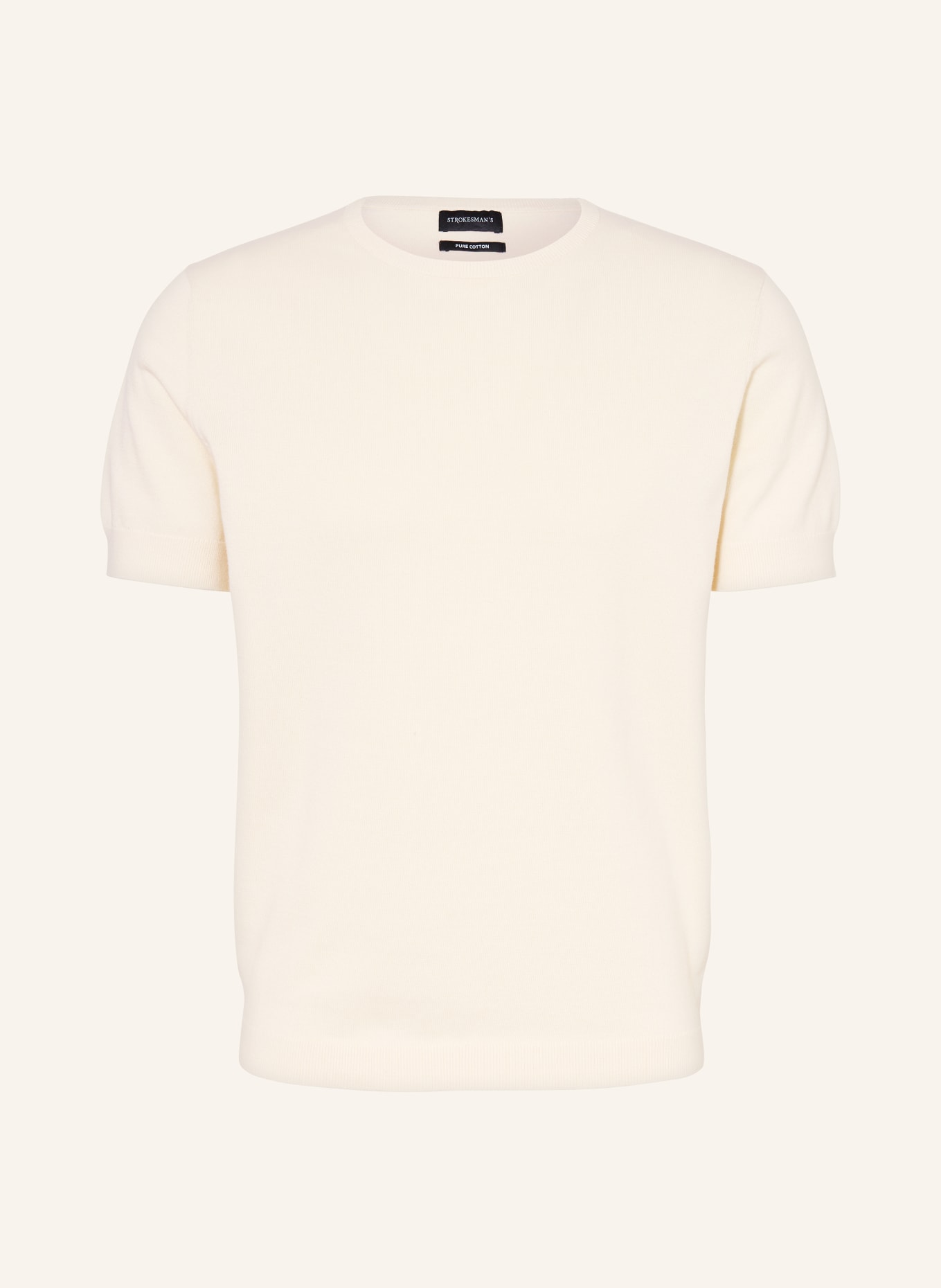STROKESMAN'S pletené tričko: KRÉMOVÁ