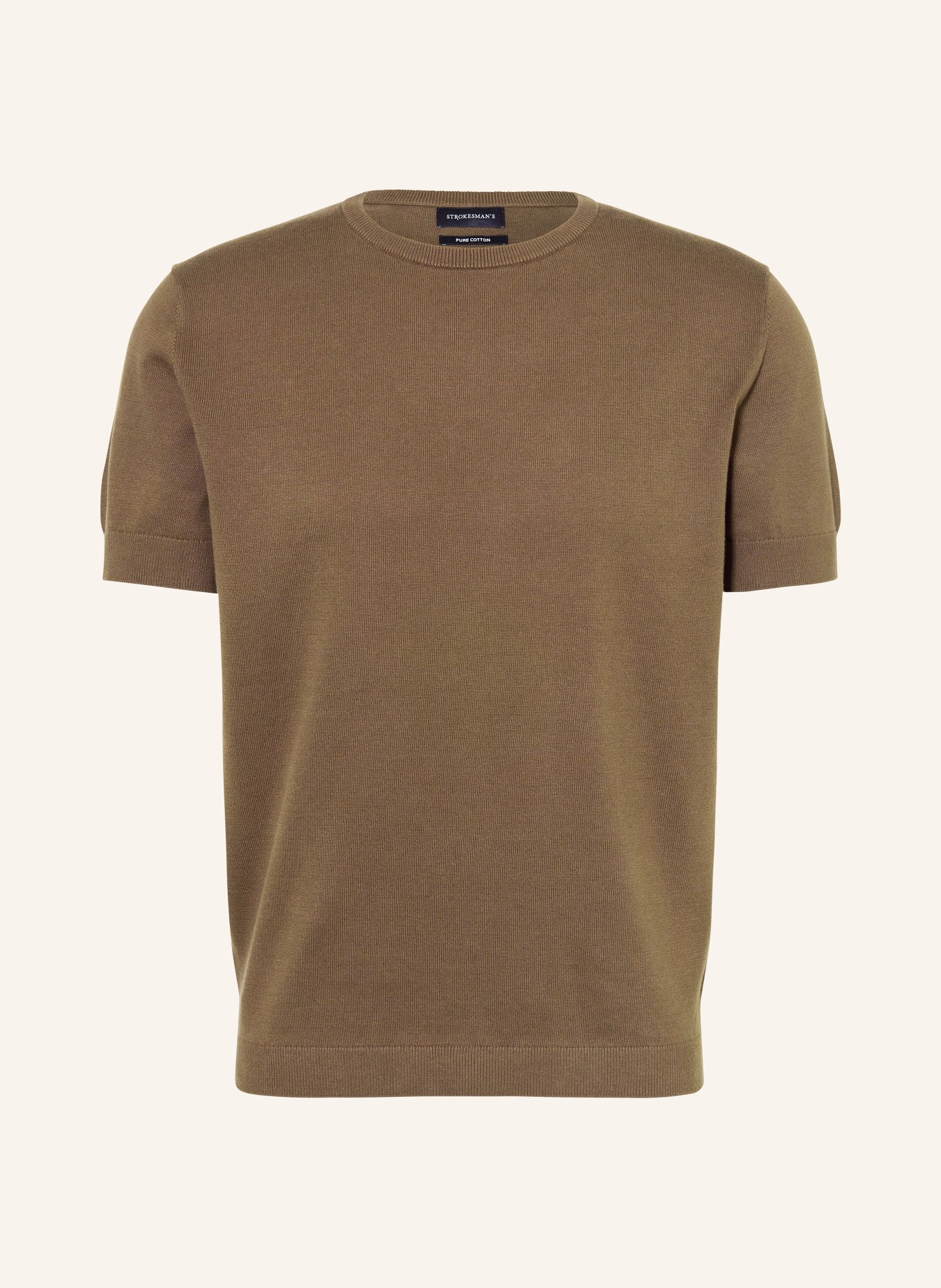 STROKESMAN'S pletené tričko: KHAKI